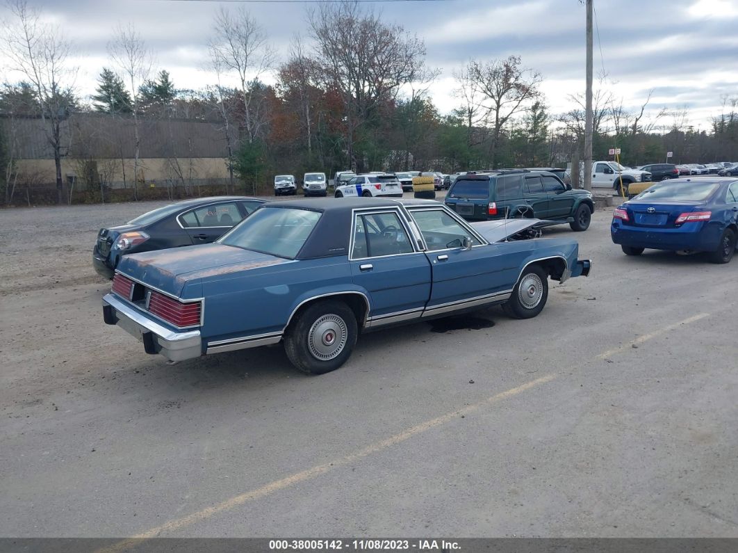 1987 Mercury Grand Marquis Ls Blue vin: 2MEBM75F1HX732913