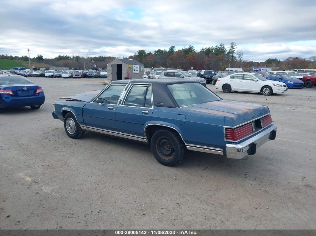 1987 Mercury Grand Marquis Ls Blue vin: 2MEBM75F1HX732913