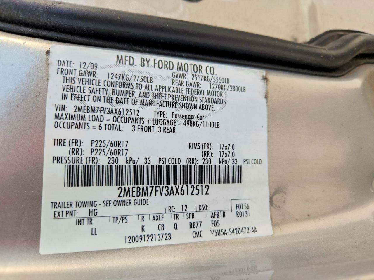2010 Mercury Grand Marquis Ls Silver vin: 2MEBM7FV3AX612512