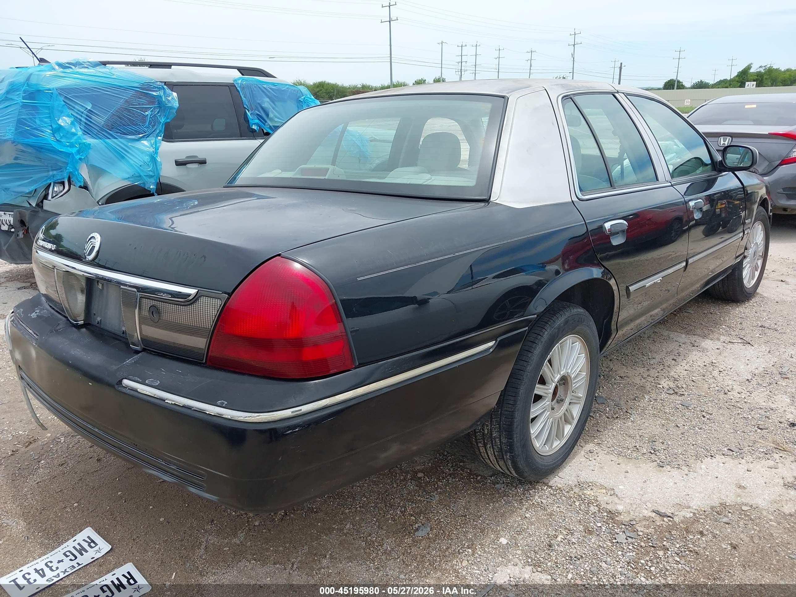 2010 Mercury Grand Marquis Ls (fleet Only) Black vin: 2MEBM7FV3AX634638