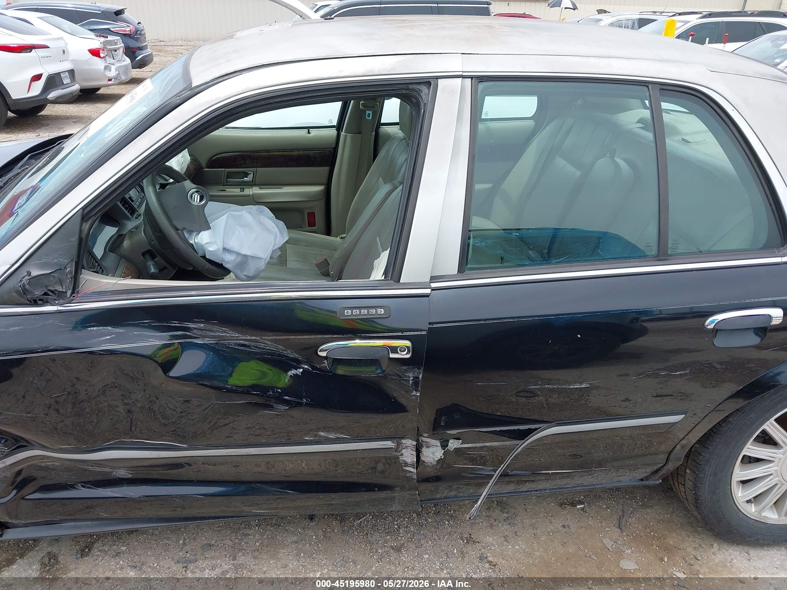 2010 Mercury Grand Marquis Ls (fleet Only) Black vin: 2MEBM7FV3AX634638
