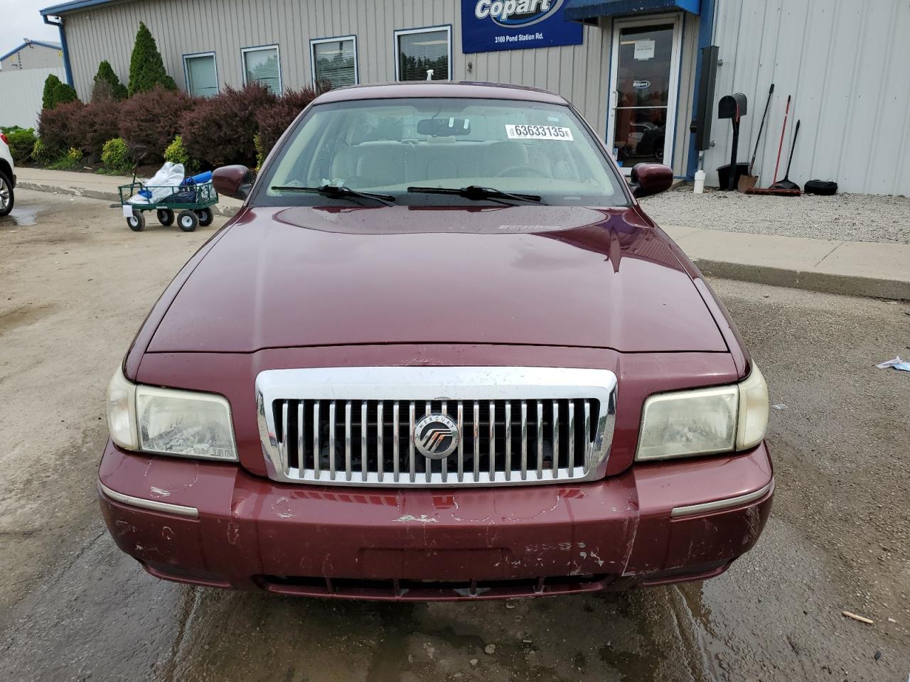 2010 Mercury Grand Marquis Ls Burgundy vin: 2MEBM7FV6AX605554