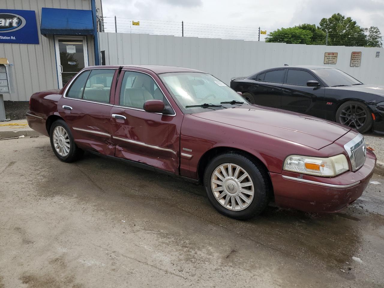 2010 Mercury Grand Marquis Ls Burgundy vin: 2MEBM7FV6AX605554