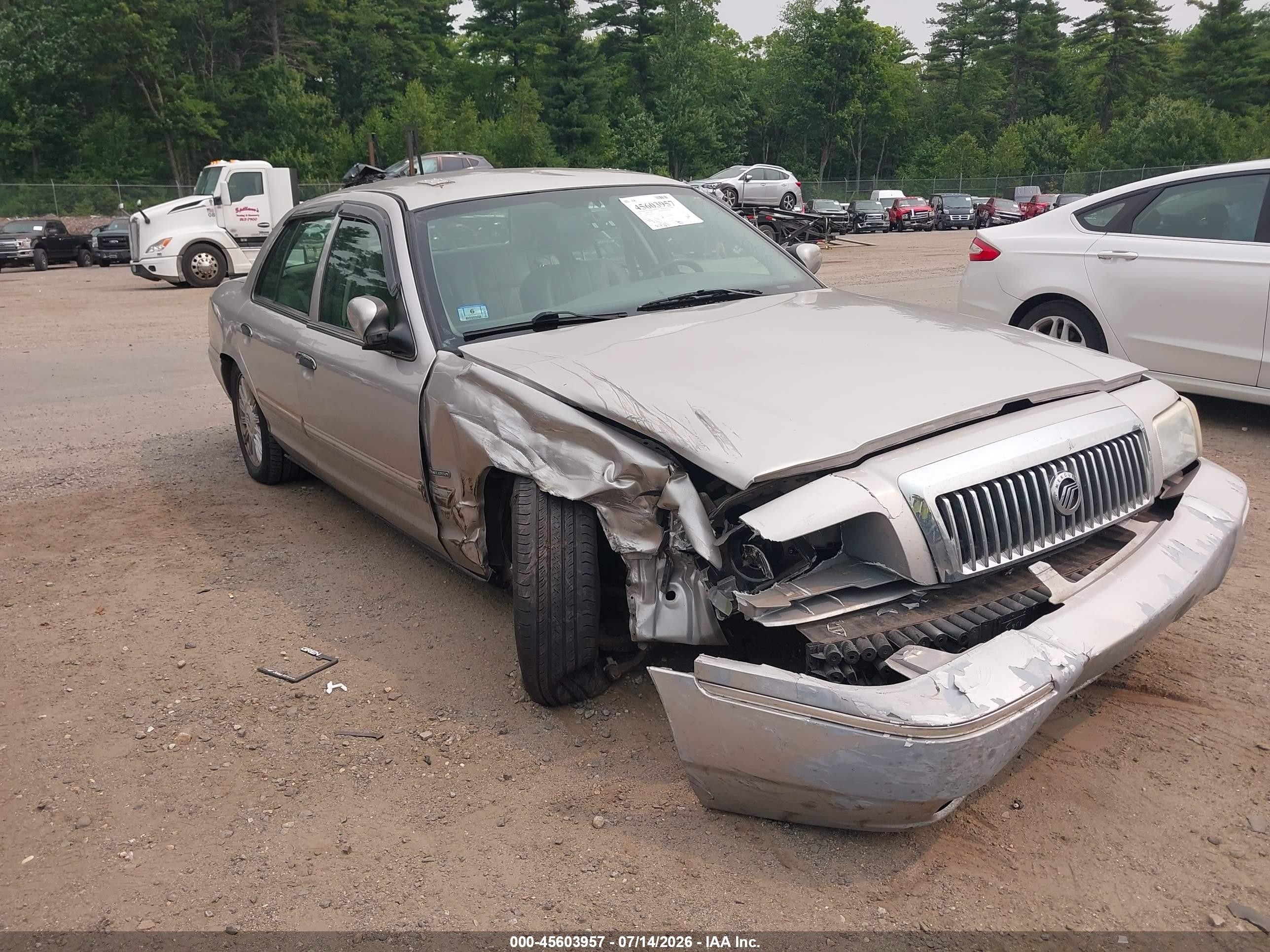 2010 Mercury Grand Marquis Ls (fleet Only) Silver vin: 2MEBM7FV6AX636951