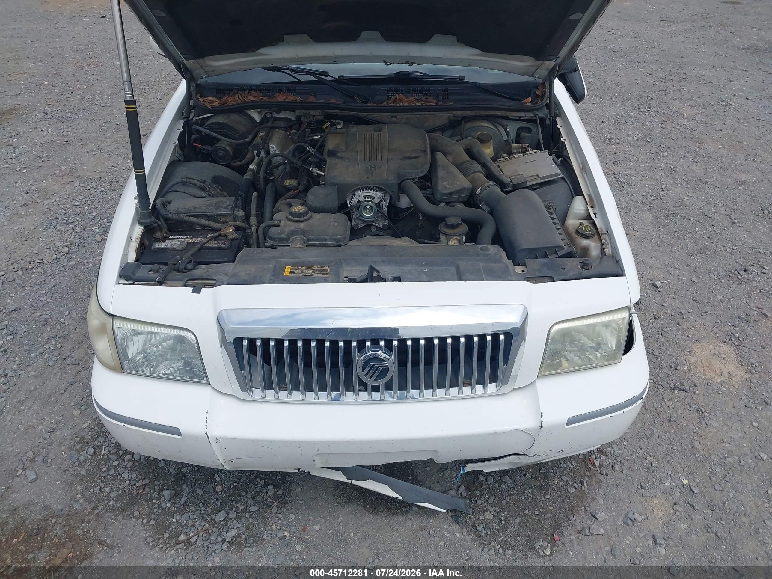 2010 Mercury Grand Marquis Ls (fleet Only) White vin: 2MEBM7FV7AX610097
