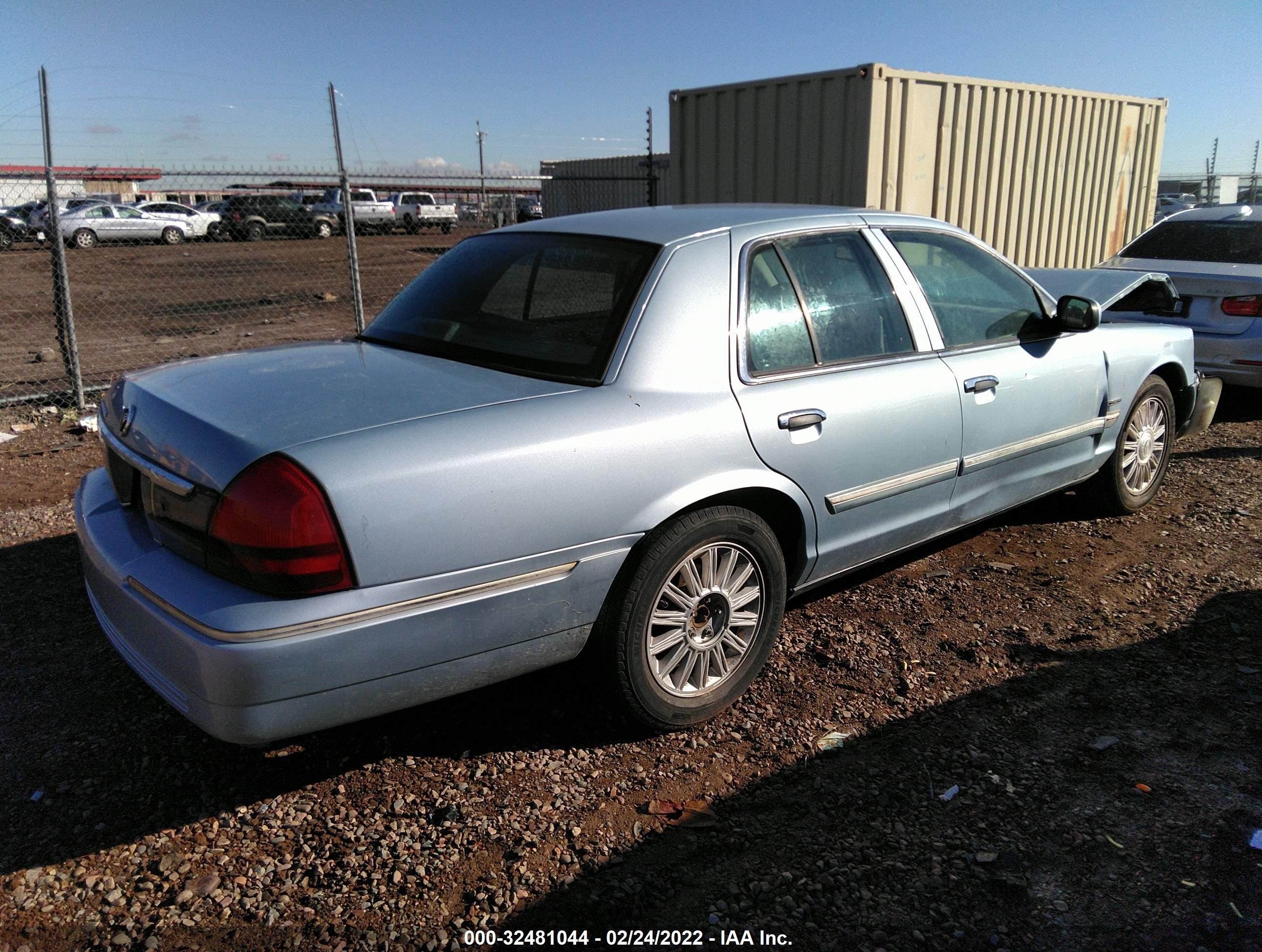 2010 Mercury Grand Marquis Ls (fleet Only) Light Blue vin: 2MEBM7FV8AX626227