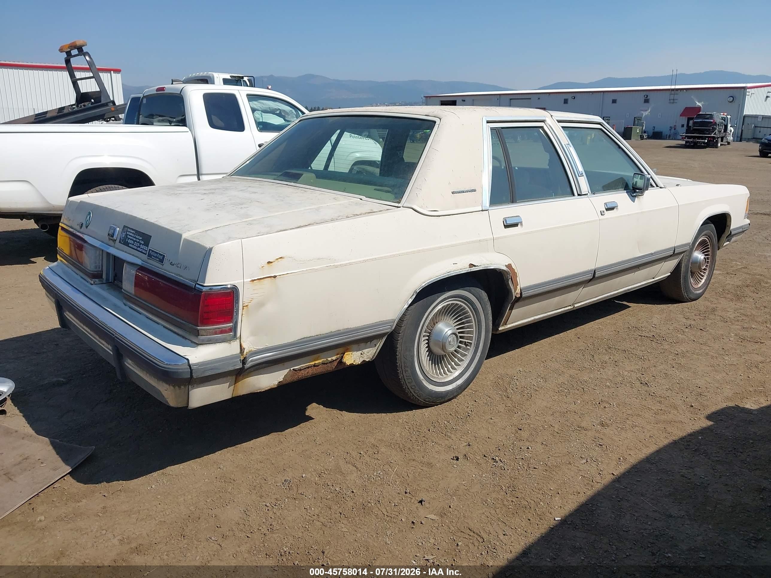 1991 Mercury Grand Marquis Ls Cream vin: 2MECM75F1MX634320