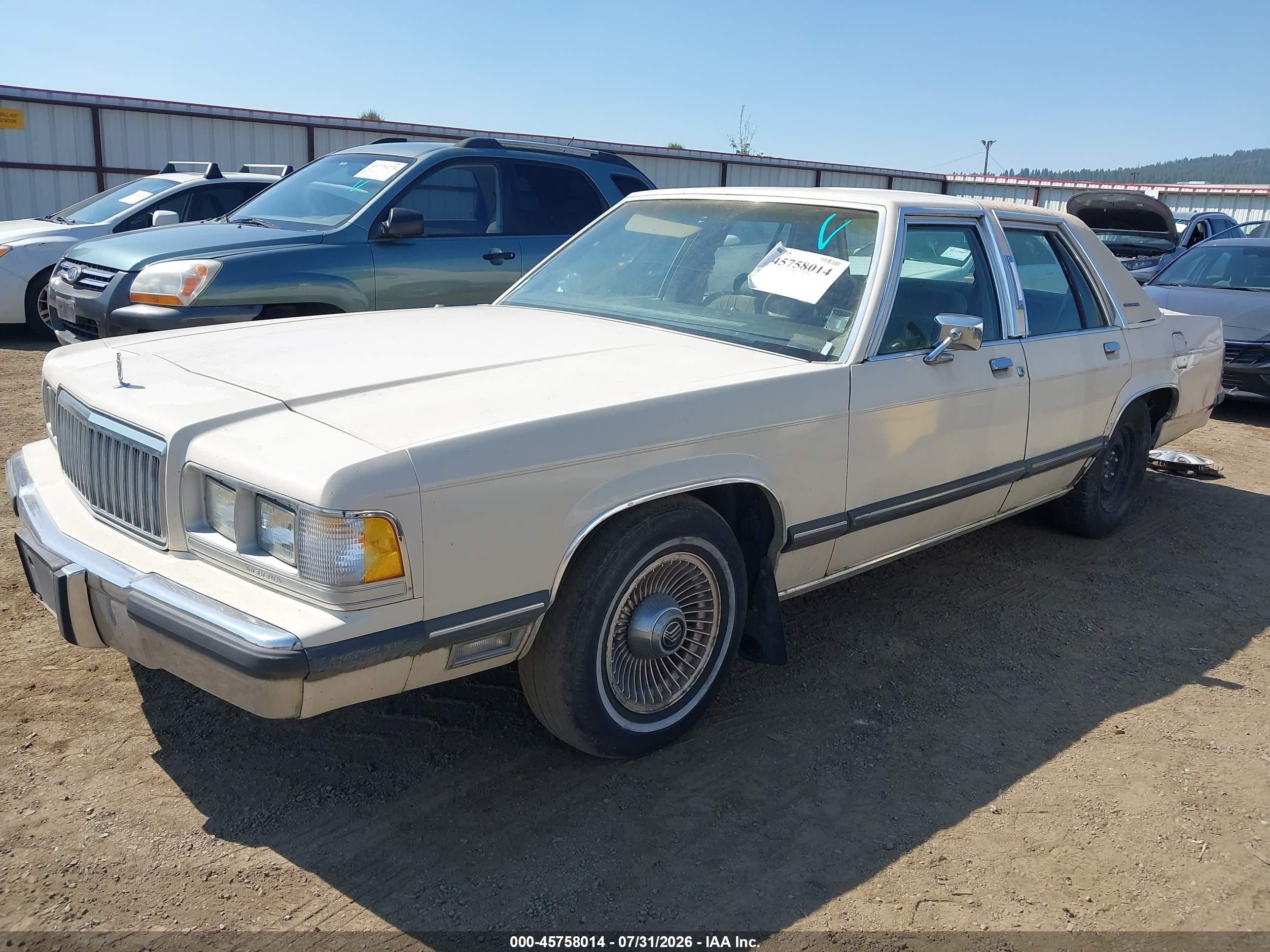 1991 Mercury Grand Marquis Ls Cream vin: 2MECM75F1MX634320