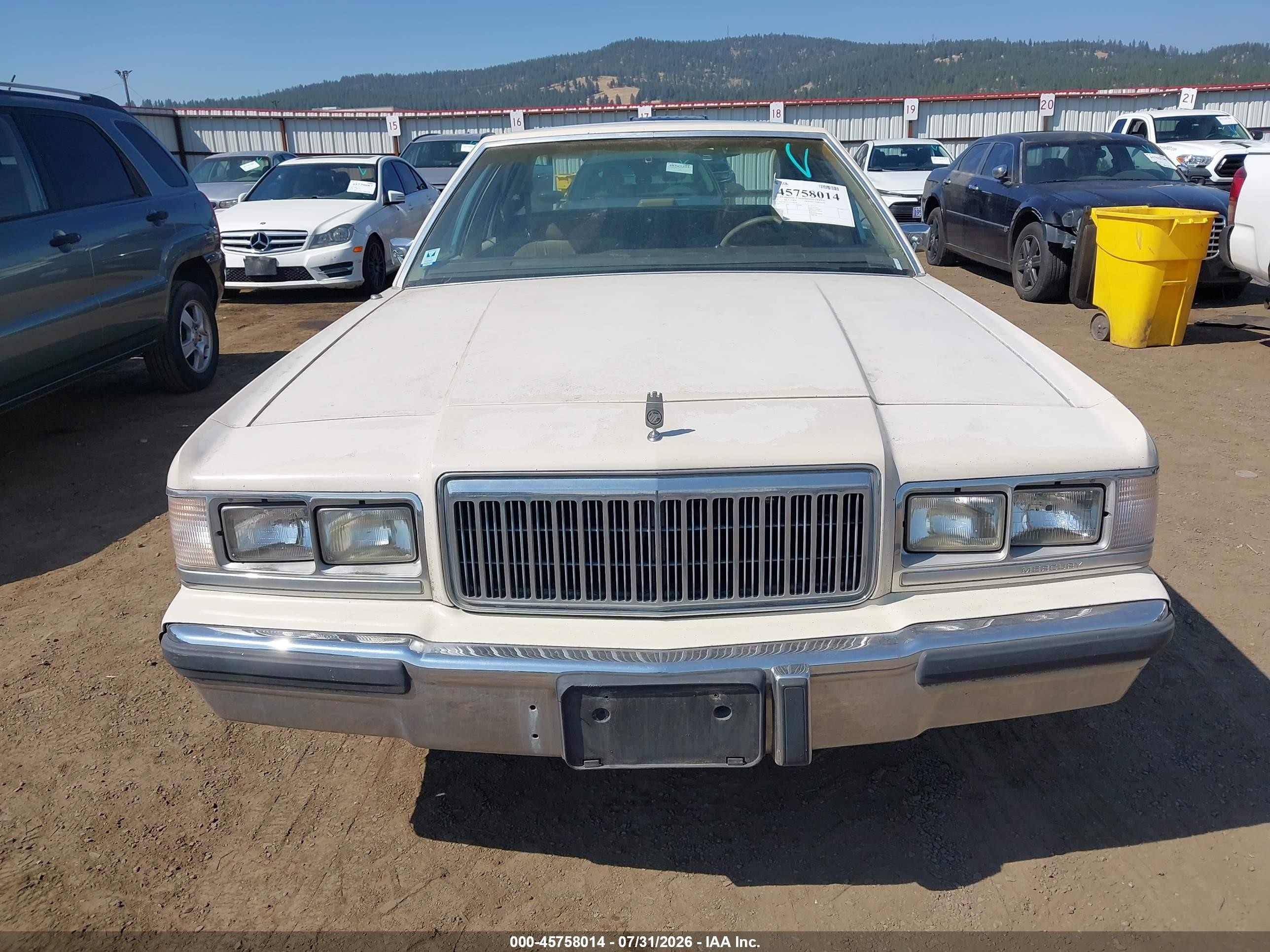 1991 Mercury Grand Marquis Ls Cream vin: 2MECM75F1MX634320