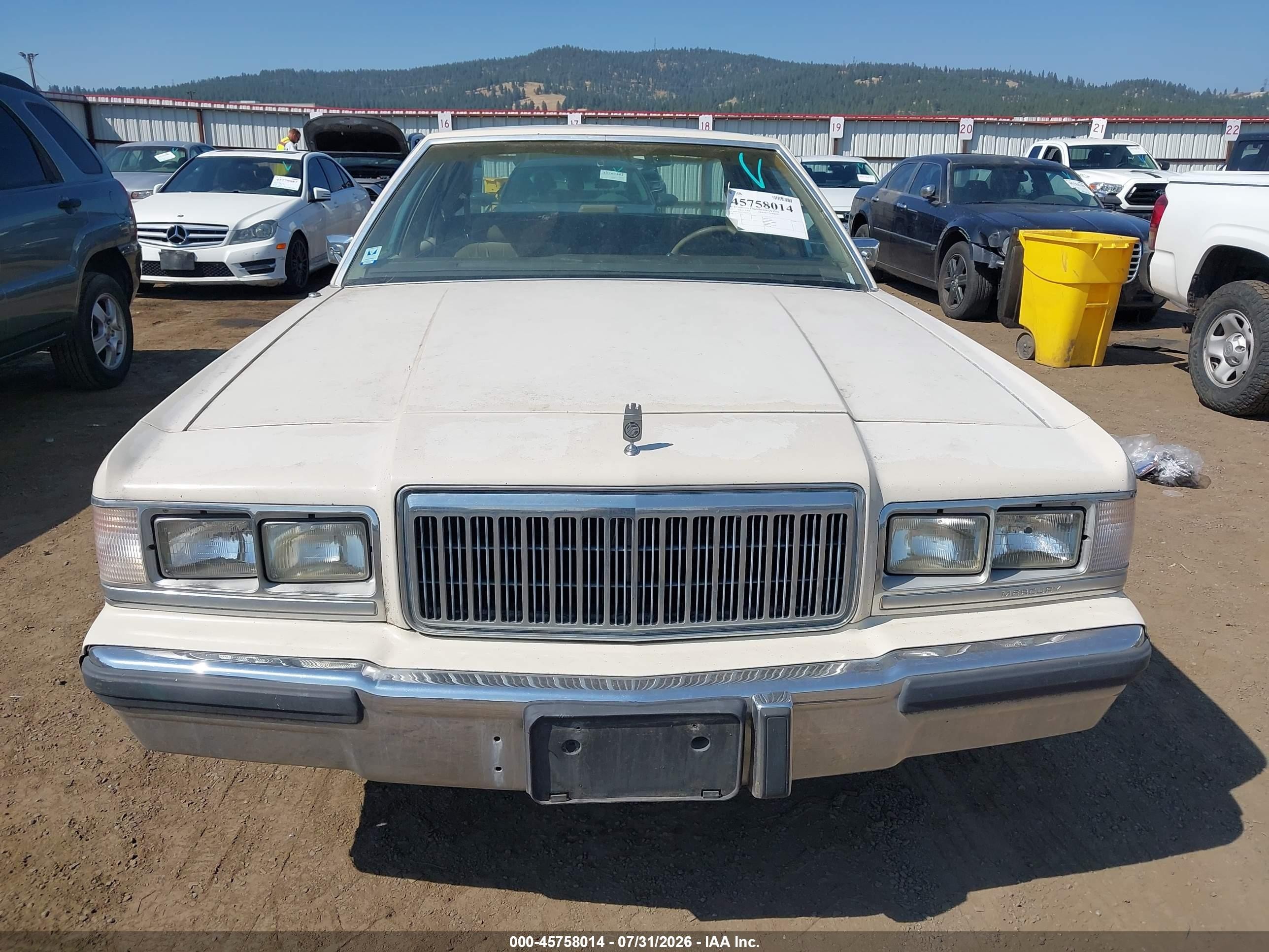1991 Mercury Grand Marquis Ls Cream vin: 2MECM75F1MX634320