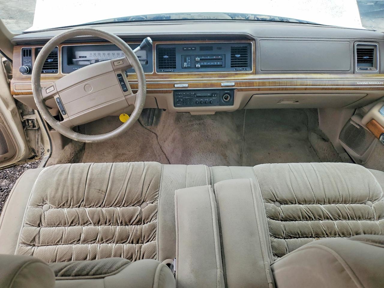 1991 Mercury Grand Marquis Ls Beige vin: 2MECM75F4MX654352