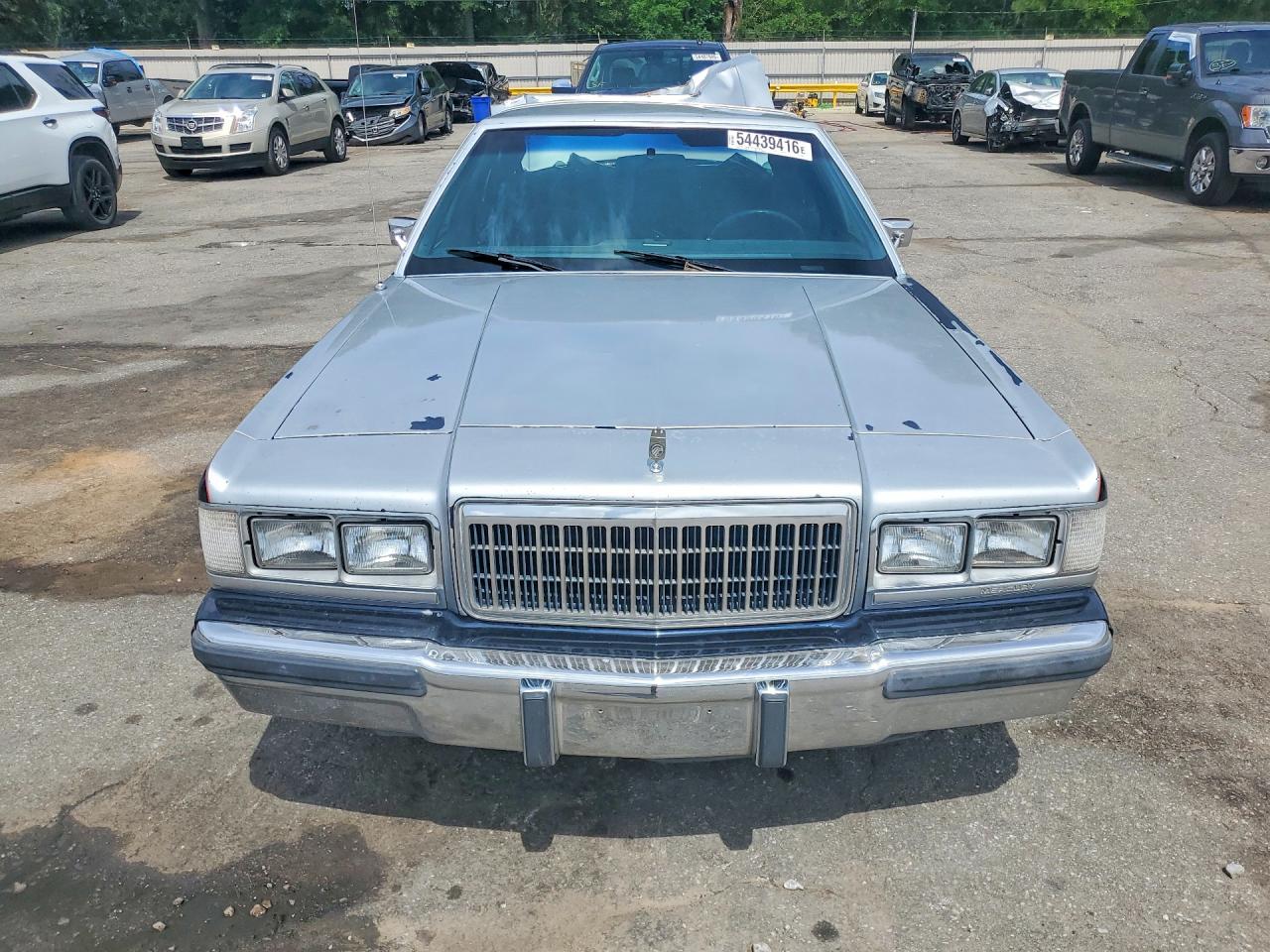 1991 Mercury Grand Marquis Ls Silver vin: 2MECM75FXMX650032