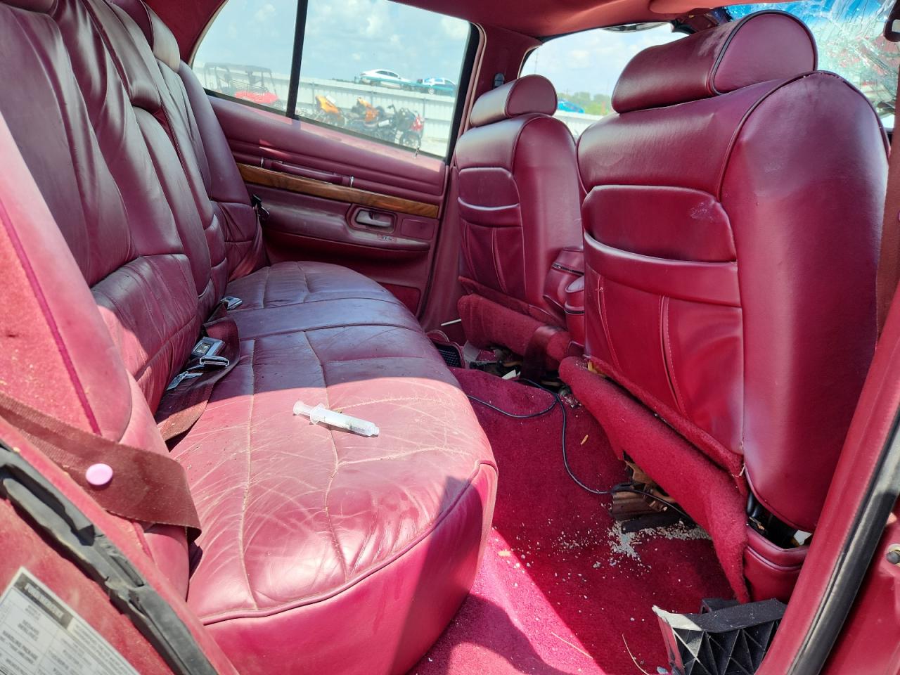 1992 Mercury Grand Marquis Ls Maroon vin: 2MECM75W8NX690515