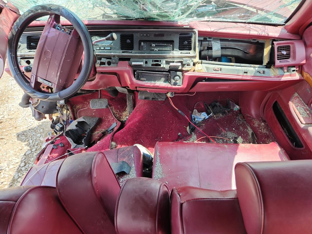 1992 Mercury Grand Marquis Ls Maroon vin: 2MECM75W8NX690515