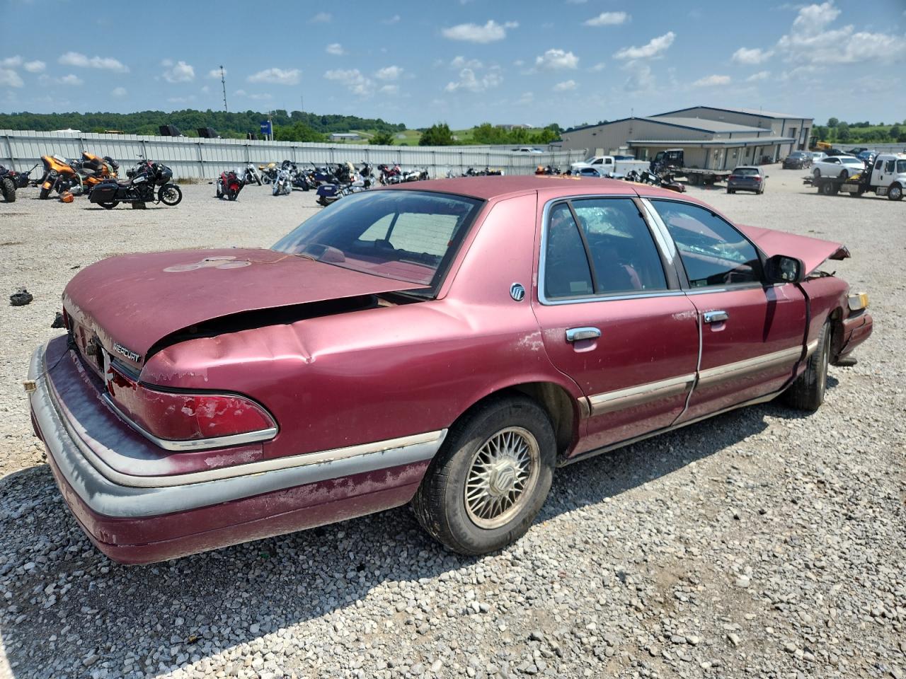 1992 Mercury Grand Marquis Ls Maroon vin: 2MECM75W8NX690515