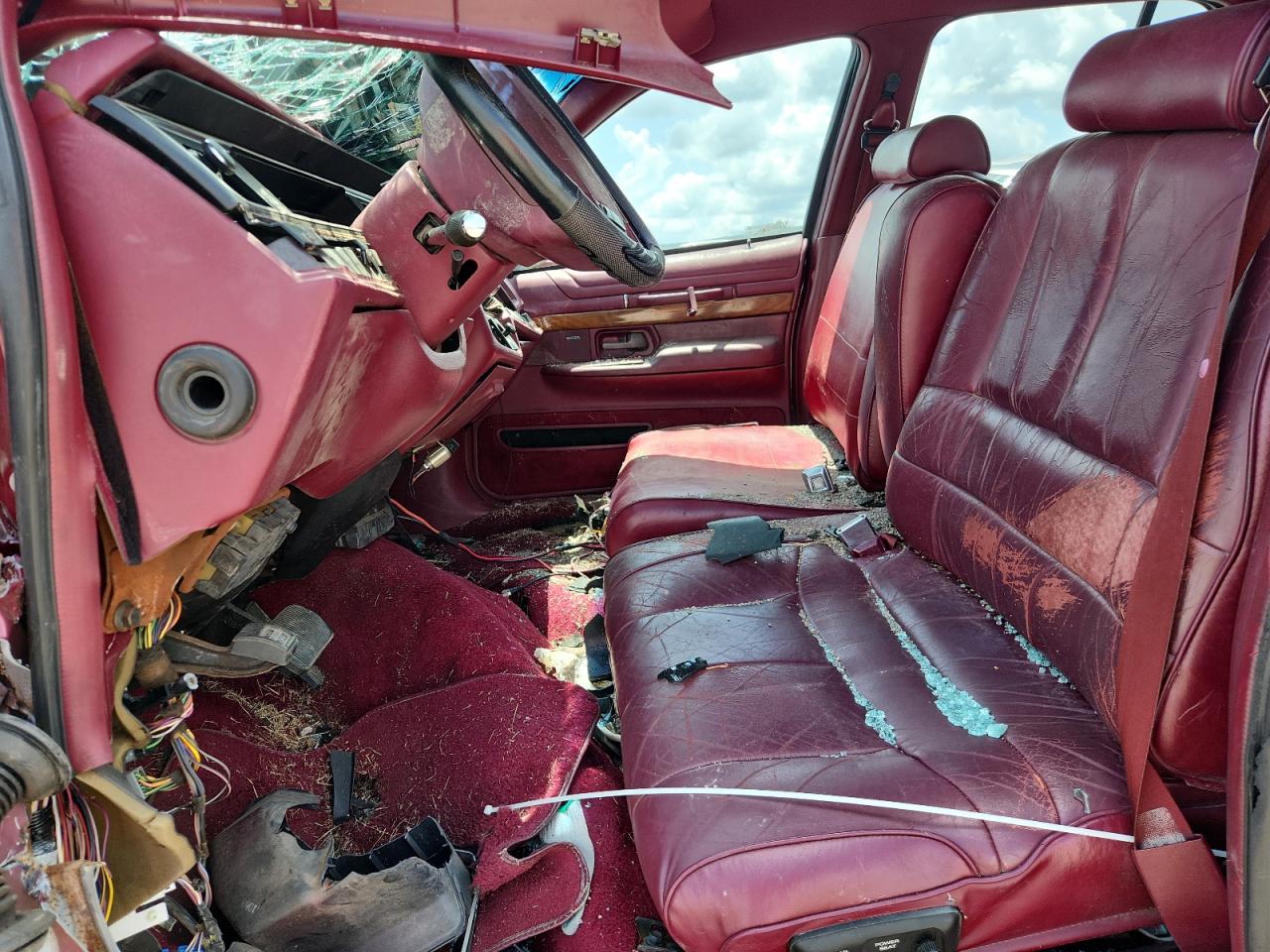 1992 Mercury Grand Marquis Ls Maroon vin: 2MECM75W8NX690515