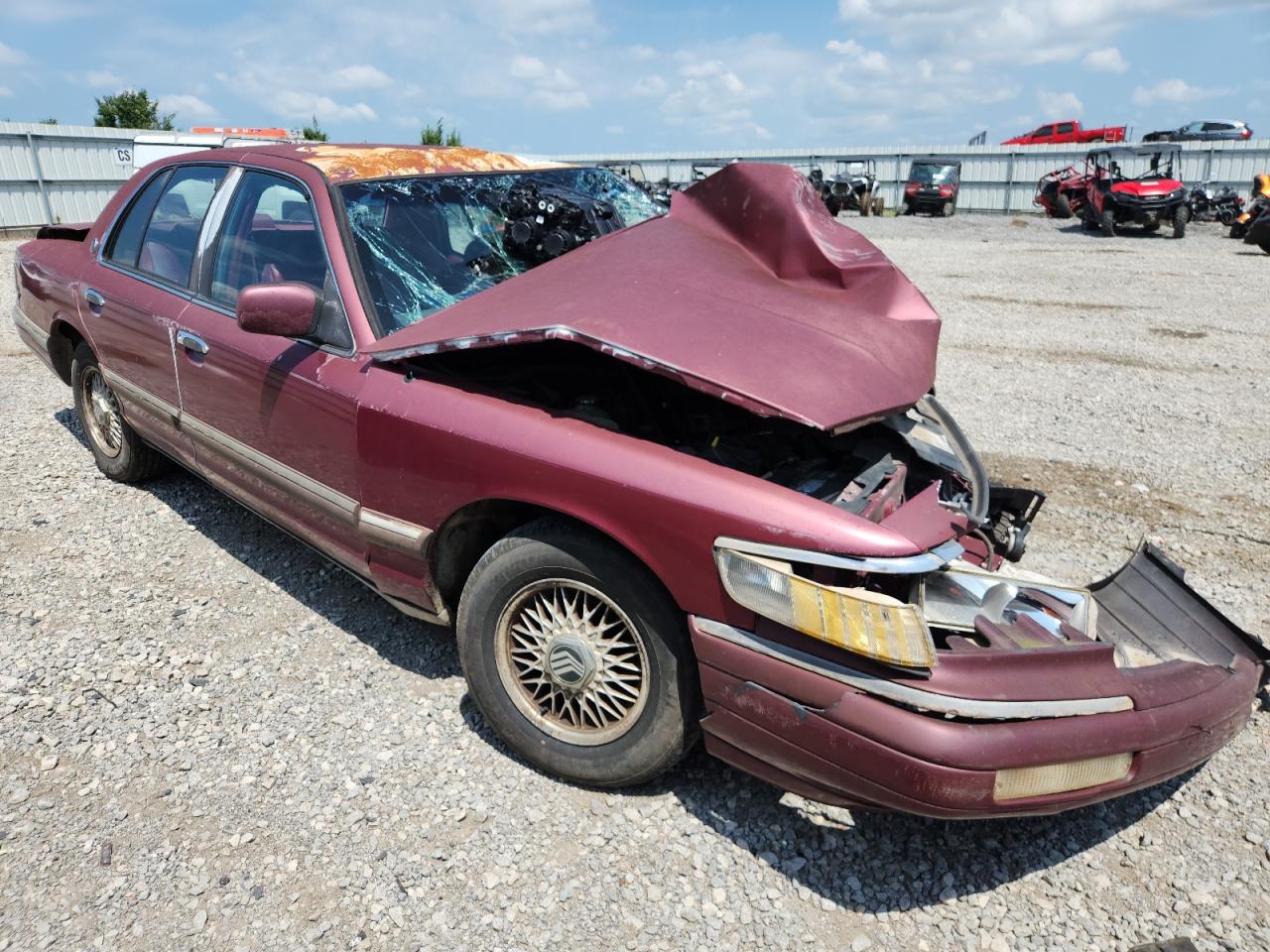 1992 Mercury Grand Marquis Ls Maroon vin: 2MECM75W8NX690515
