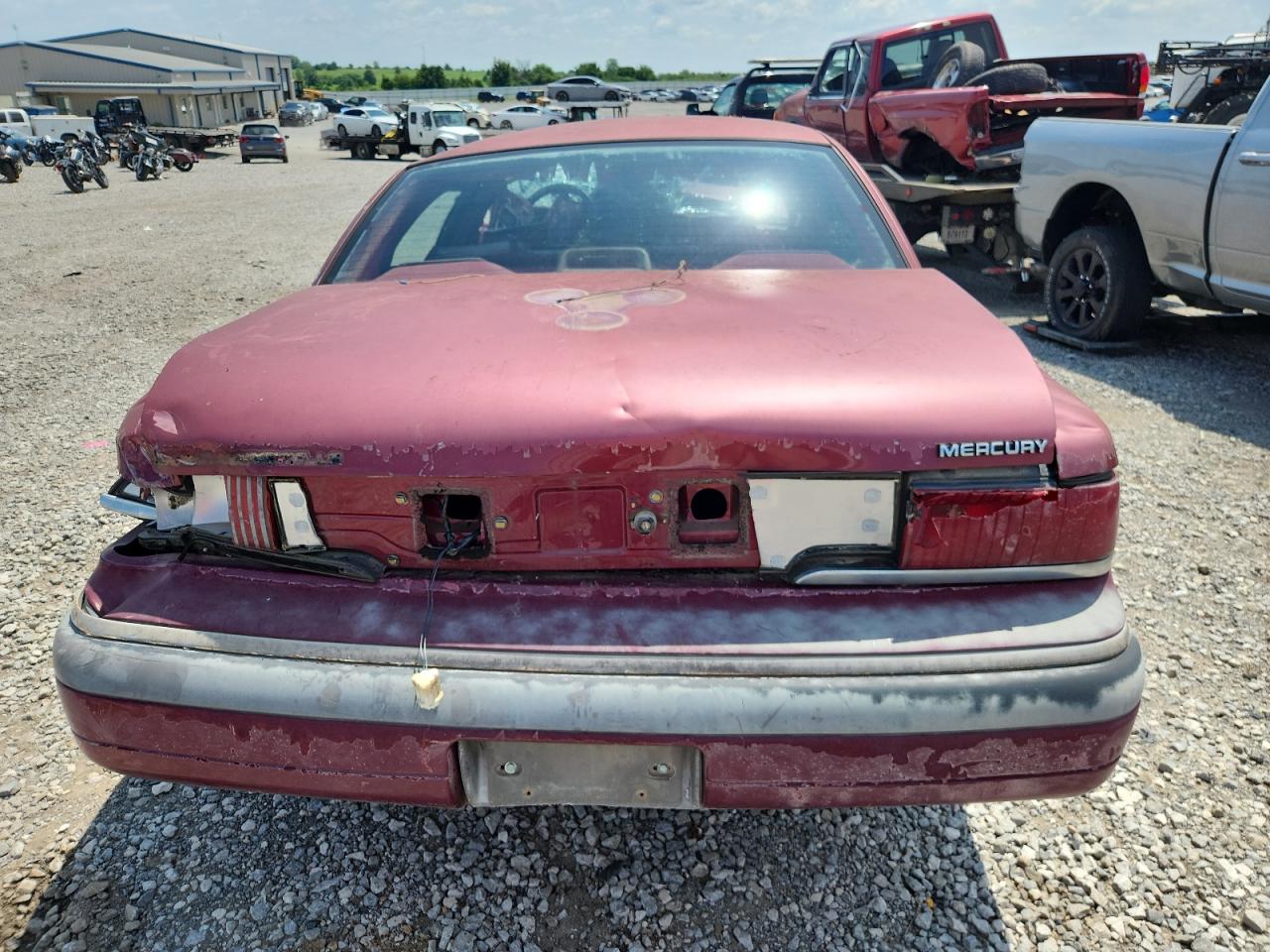 1992 Mercury Grand Marquis Ls Maroon vin: 2MECM75W8NX690515