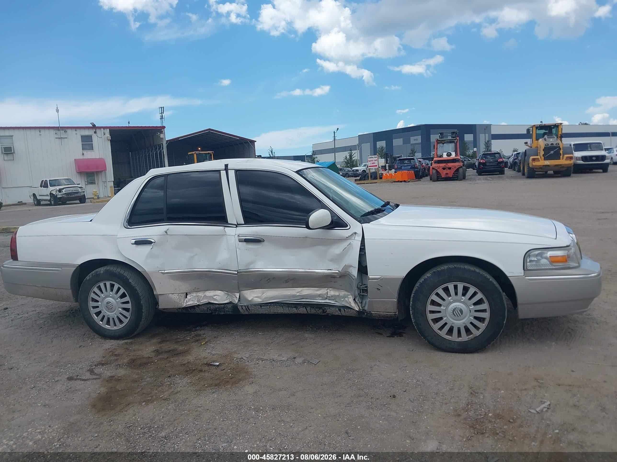 2008 Mercury Grand Marquis Gs White vin: 2MEFM74V08X626009