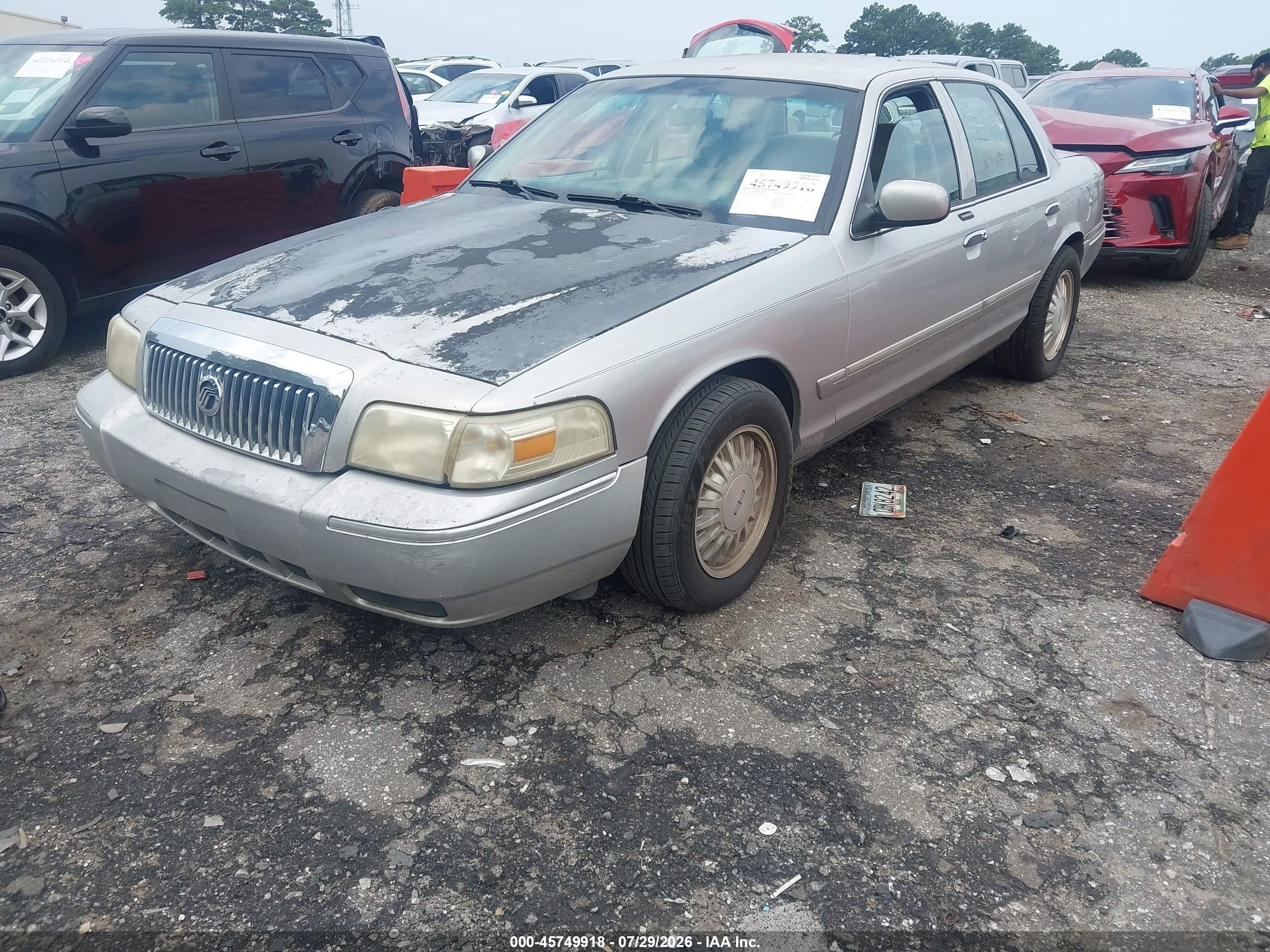 2006 Mercury Grand Marquis Gs Gray vin: 2MEFM74V26X619978