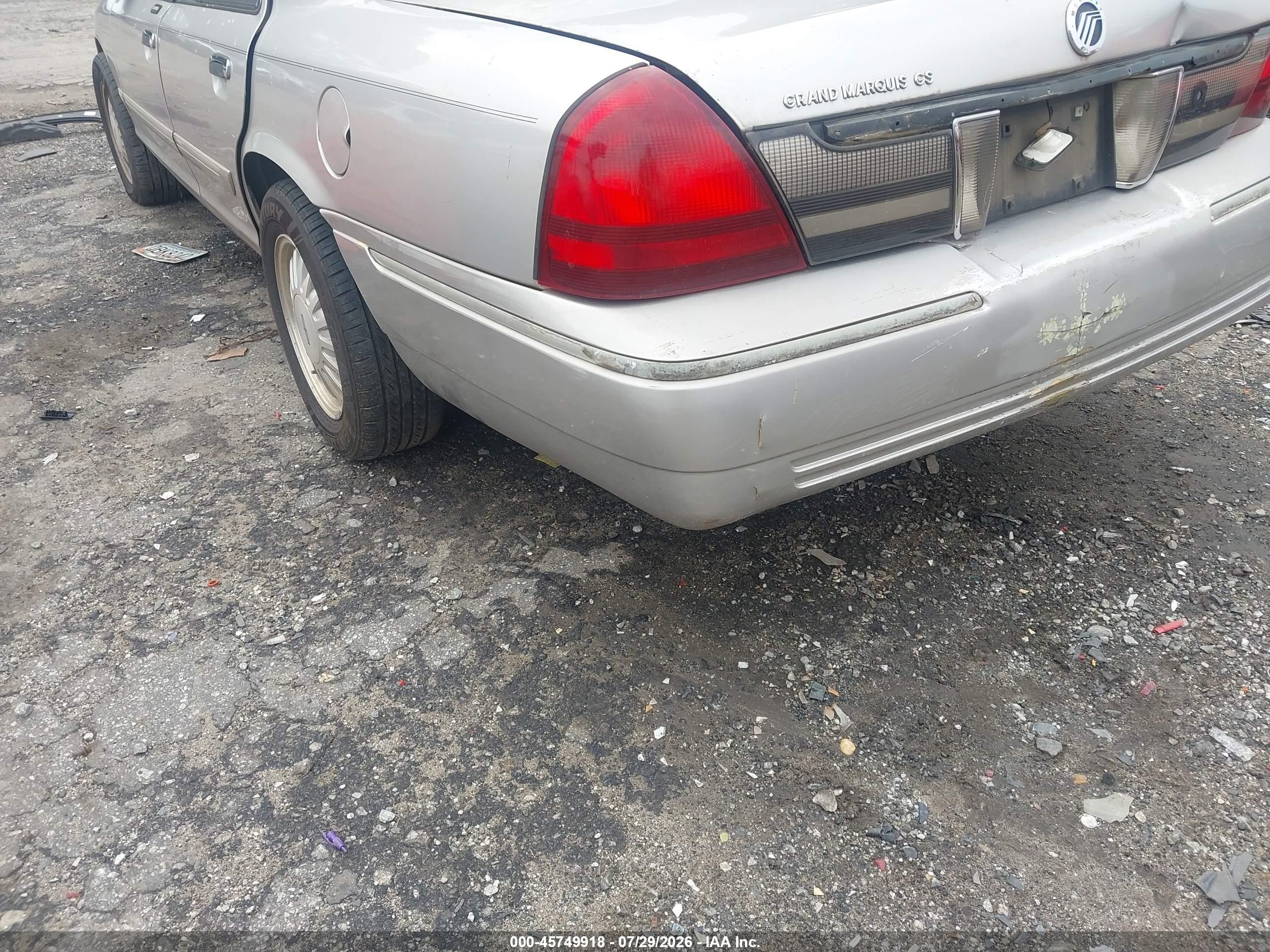 2006 Mercury Grand Marquis Gs Gray vin: 2MEFM74V26X619978