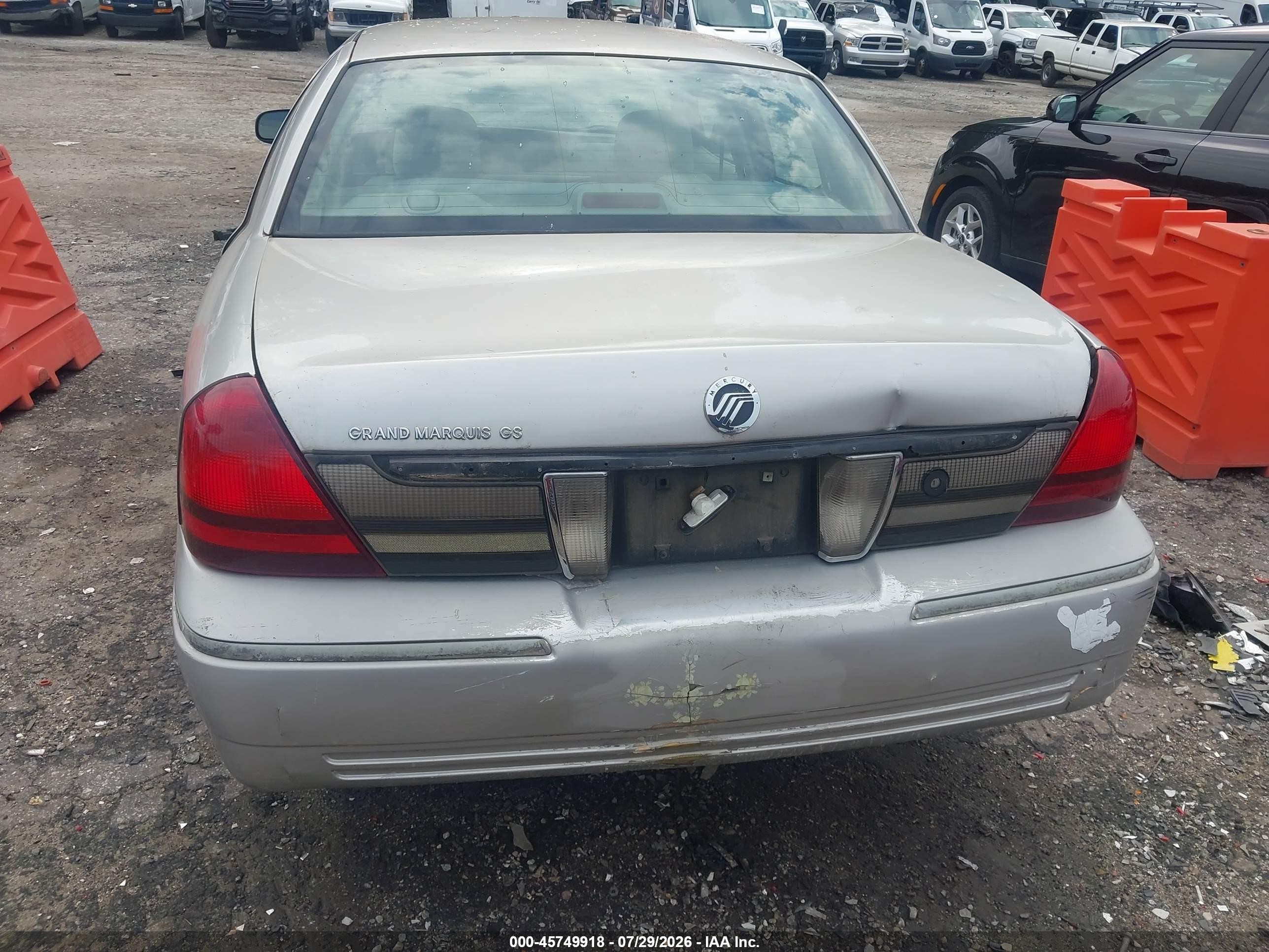2006 Mercury Grand Marquis Gs Gray vin: 2MEFM74V26X619978