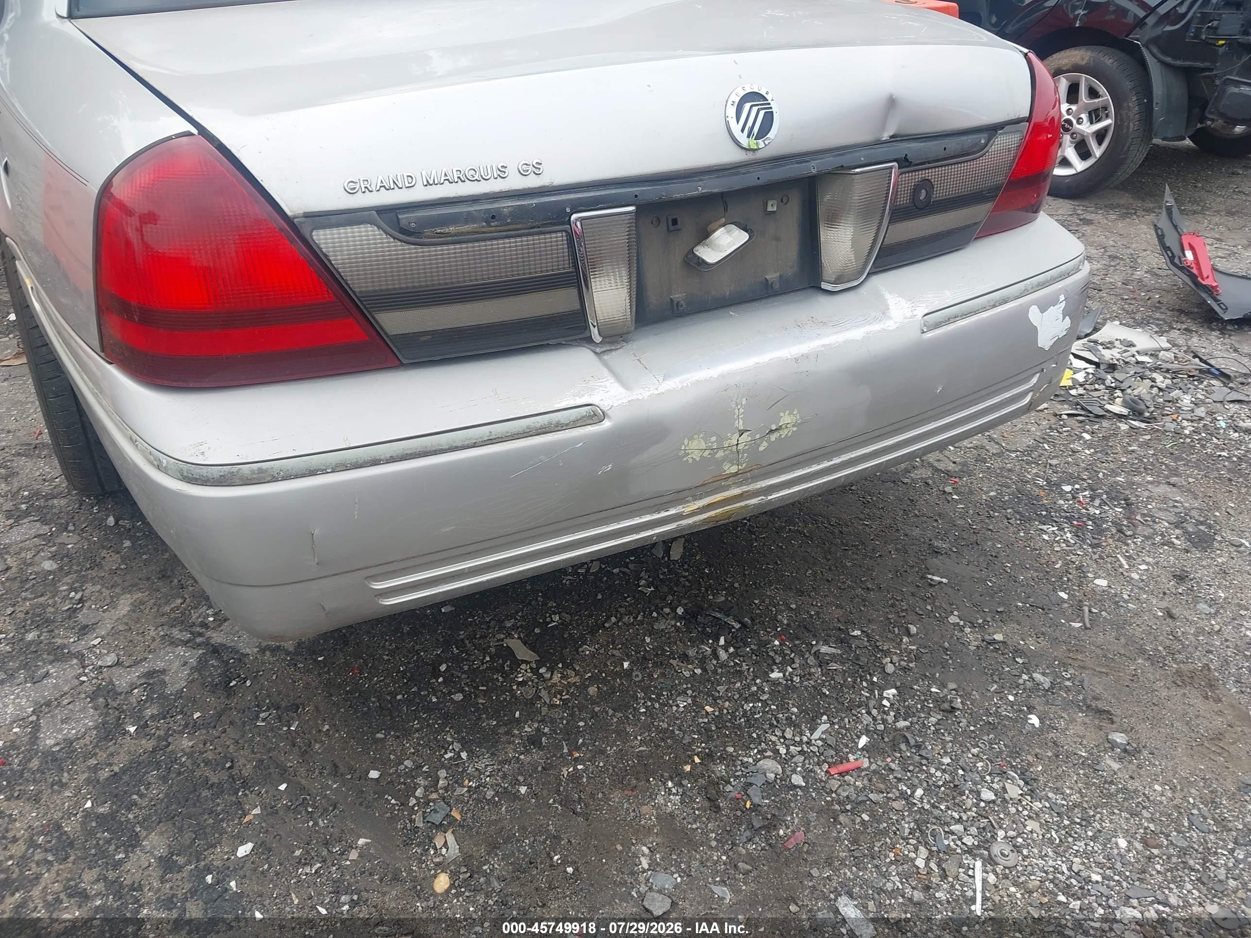 2006 Mercury Grand Marquis Gs Gray vin: 2MEFM74V26X619978