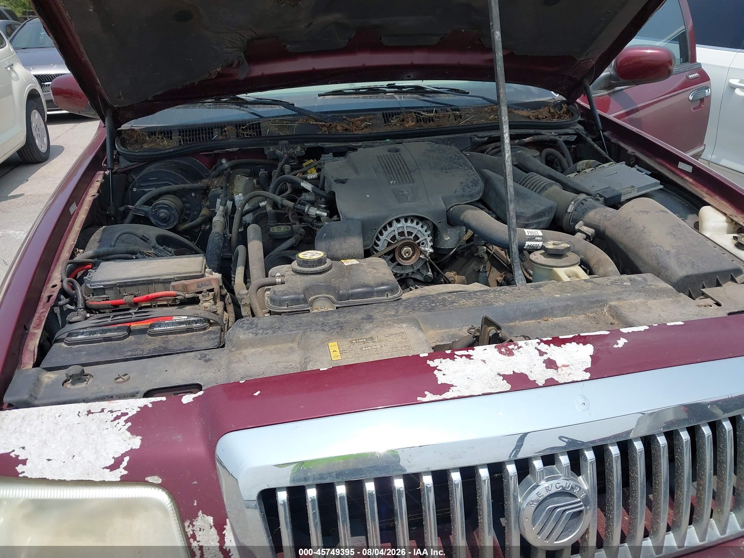 2007 Mercury Grand Marquis Gs Maroon vin: 2MEFM74V27X609176
