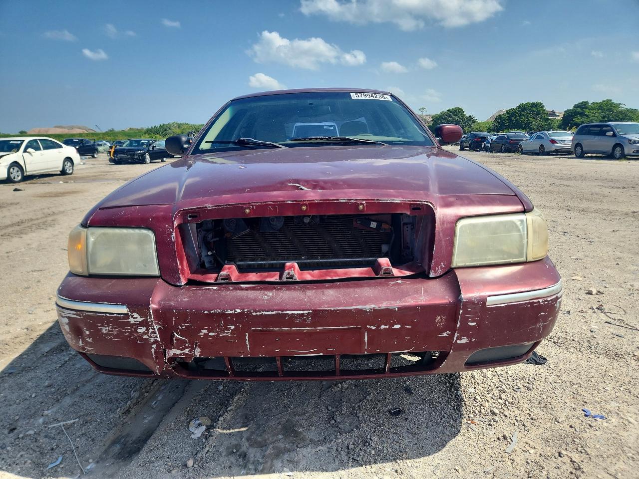 2007 Mercury Grand Marquis Gs Burgundy vin: 2MEFM74V27X620484