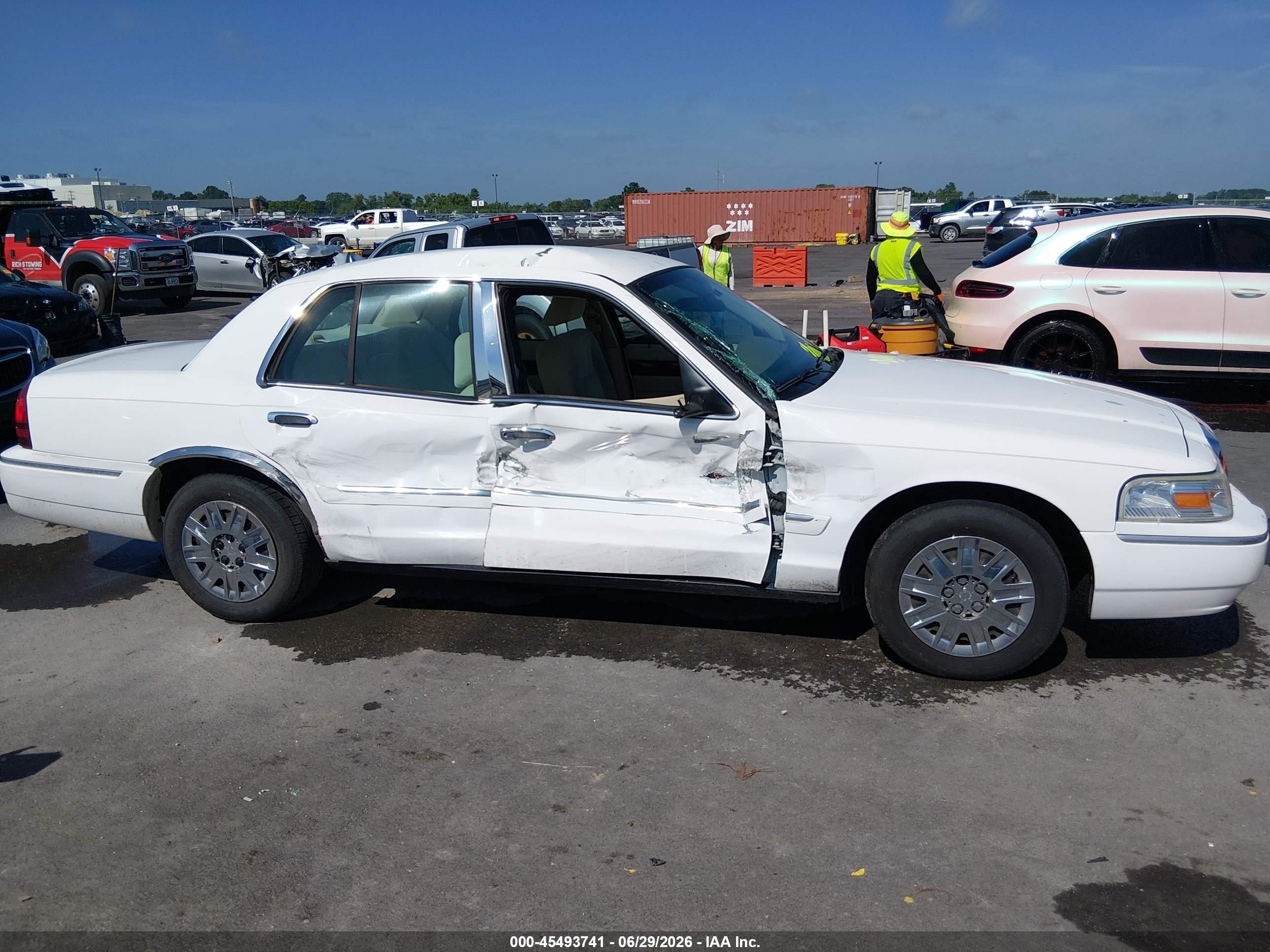 2006 Mercury Grand Marquis Gs White vin: 2MEFM74V36X612733