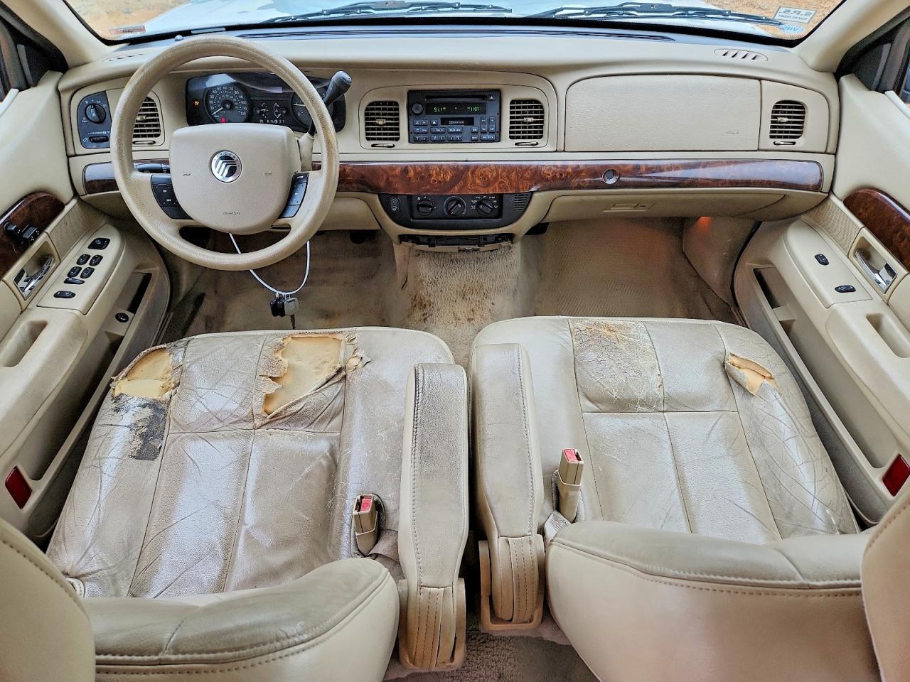 2006 Mercury Grand Marquis Gs White vin: 2MEFM74V36X649779