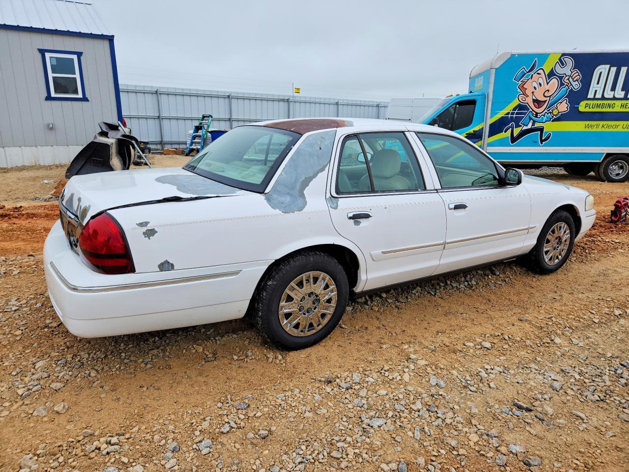 2006 Mercury Grand Marquis Gs White vin: 2MEFM74V36X649779