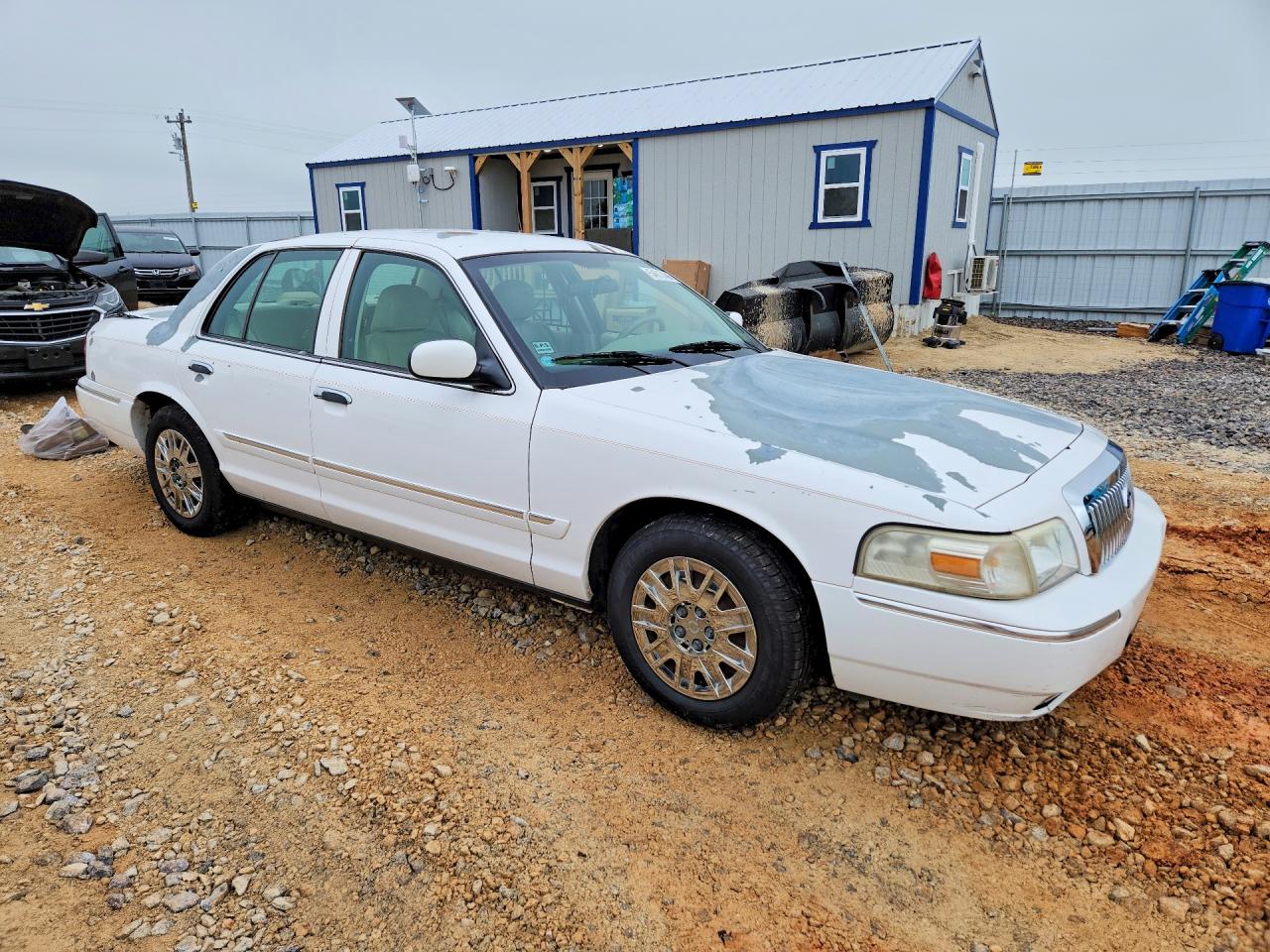 2006 Mercury Grand Marquis Gs White vin: 2MEFM74V36X649779