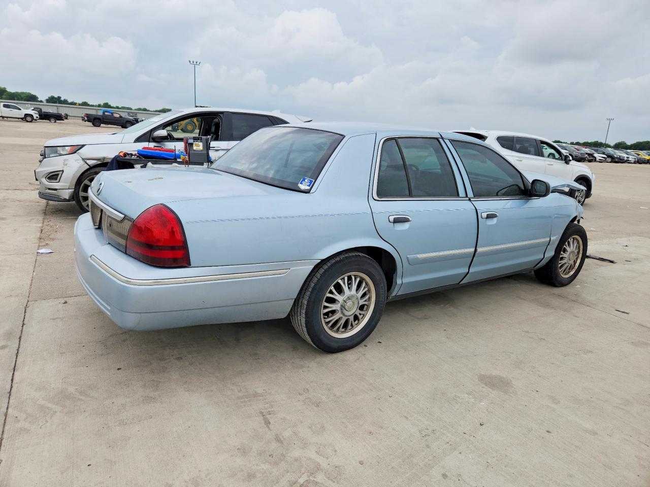 2008 Mercury Grand Marquis Gs Blue vin: 2MEFM74V48X625820