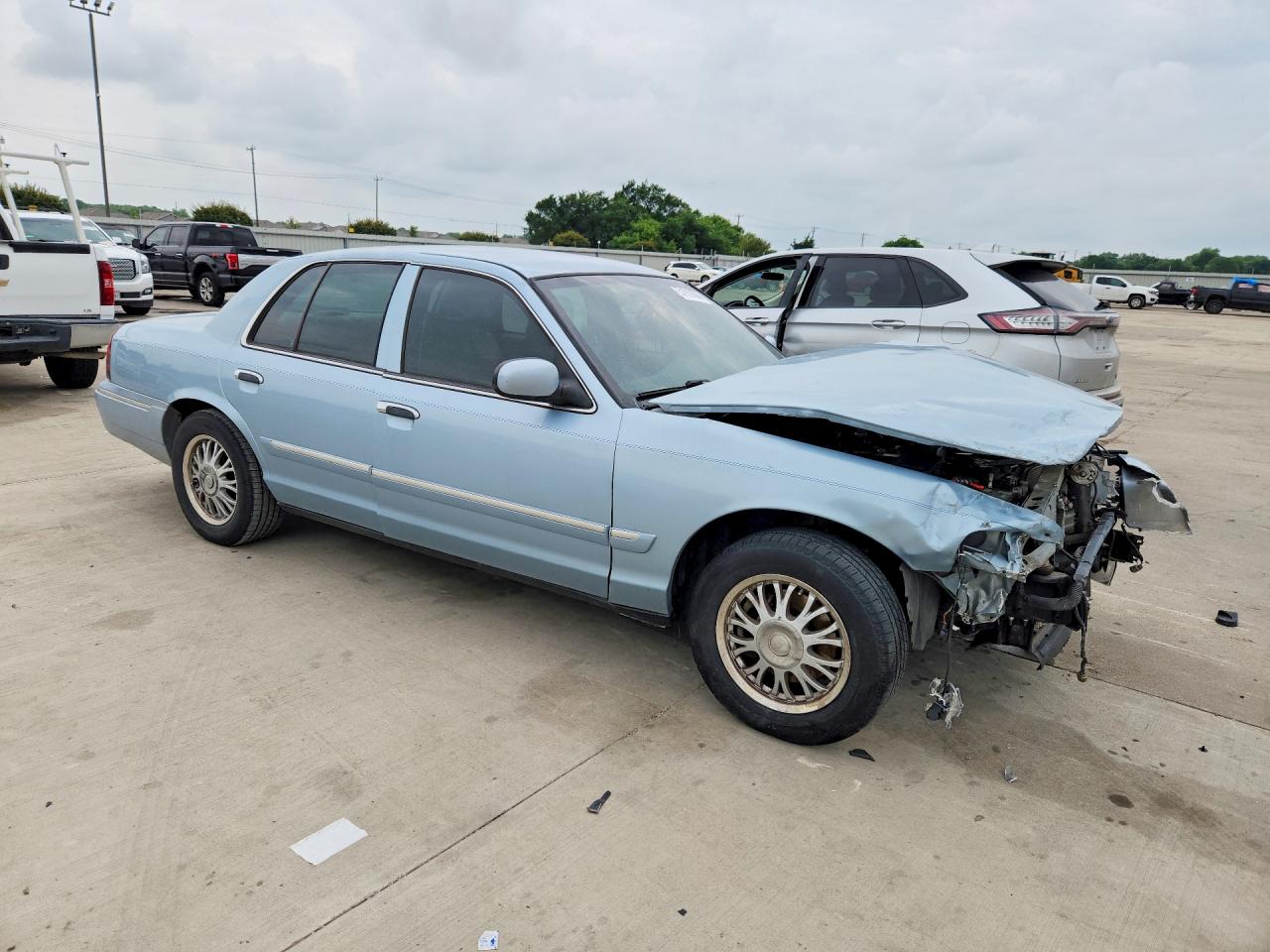 2008 Mercury Grand Marquis Gs Blue vin: 2MEFM74V48X625820