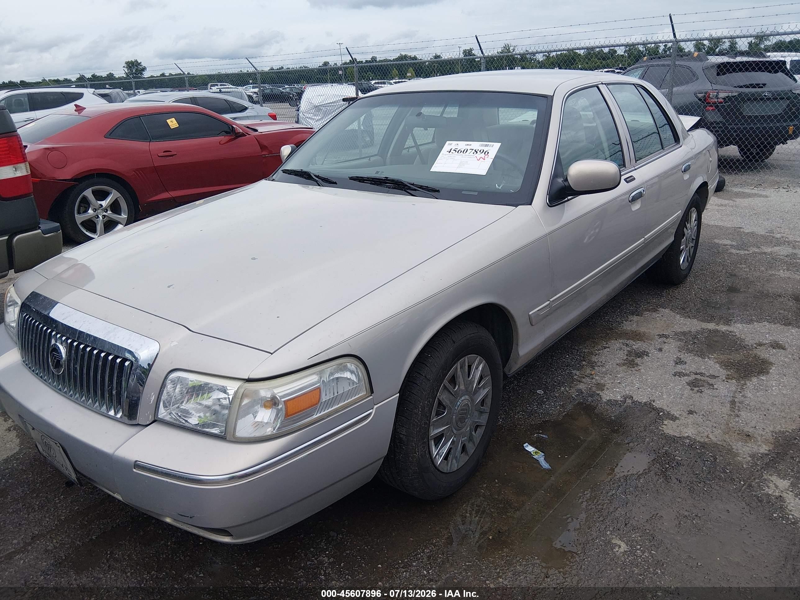 2007 Mercury Grand Marquis Gs Pewter vin: 2MEFM74V57X604974