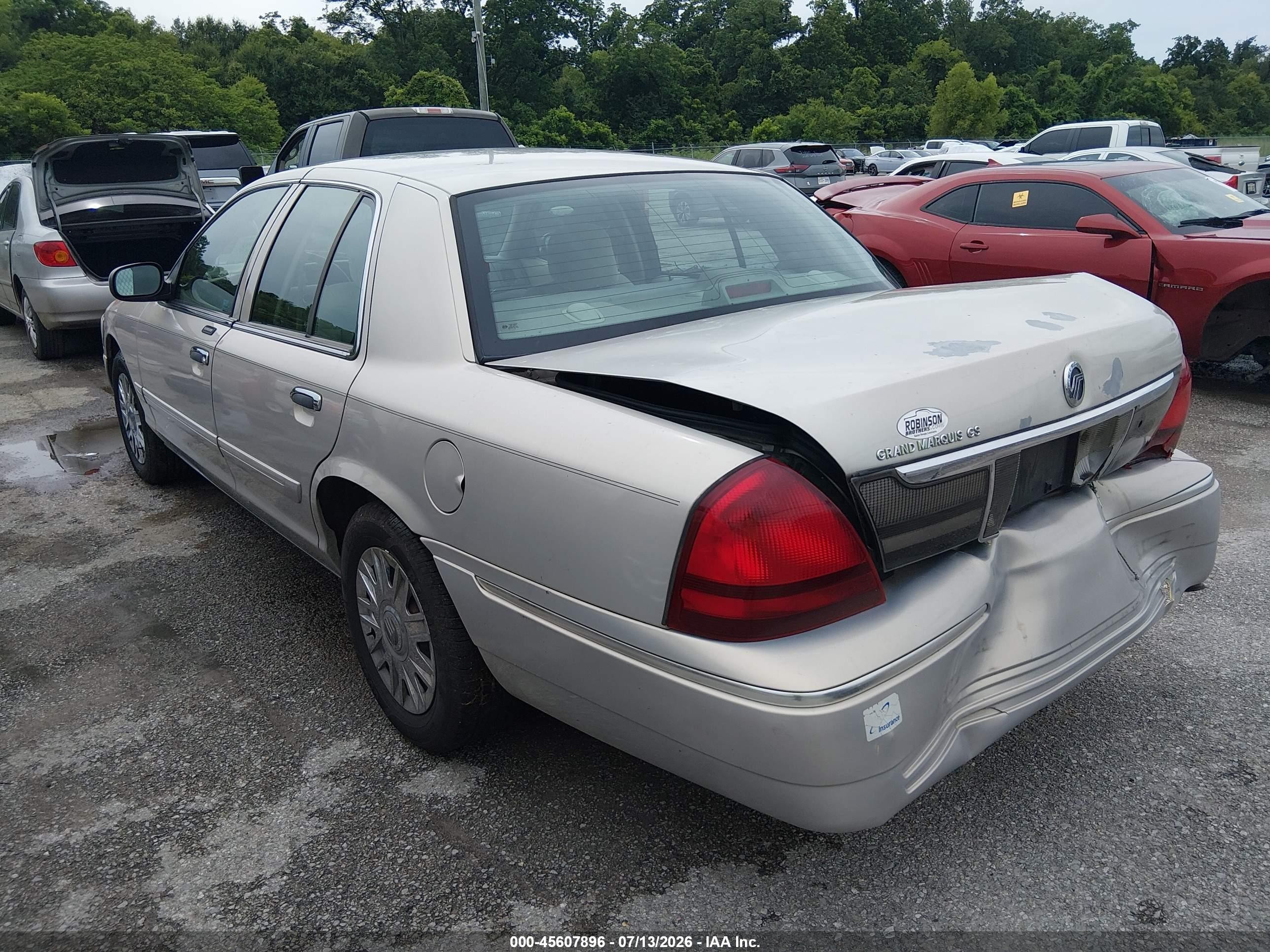 2007 Mercury Grand Marquis Gs Pewter vin: 2MEFM74V57X604974