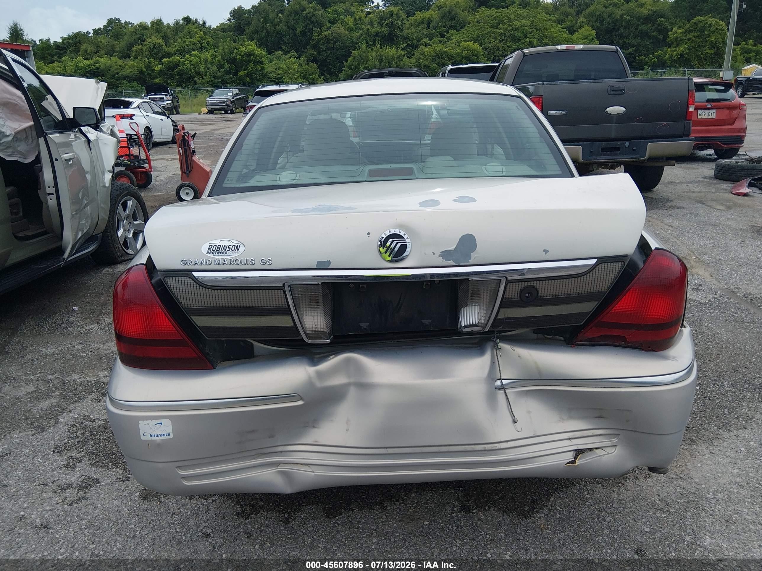 2007 Mercury Grand Marquis Gs Pewter vin: 2MEFM74V57X604974