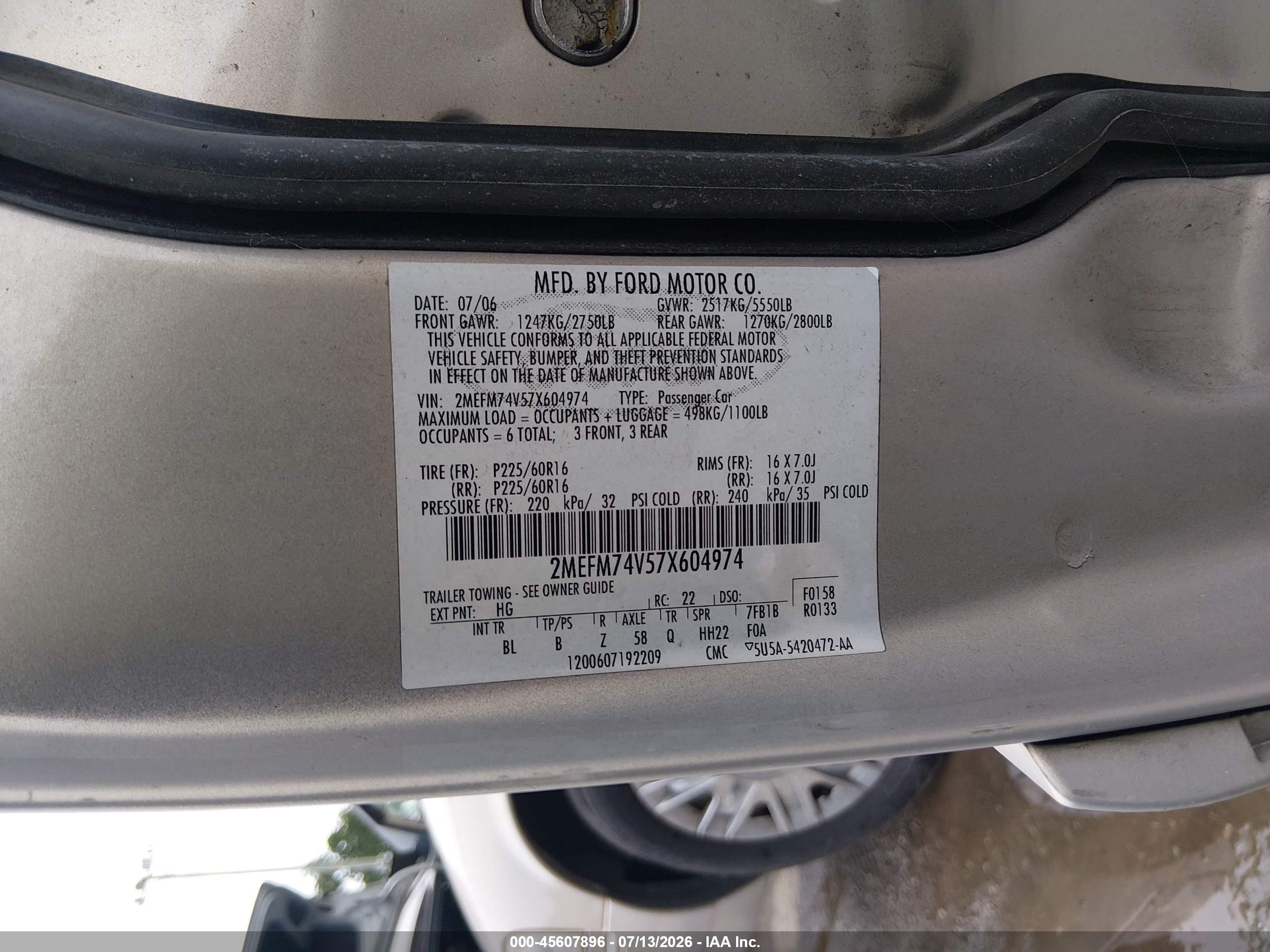 2007 Mercury Grand Marquis Gs Pewter vin: 2MEFM74V57X604974