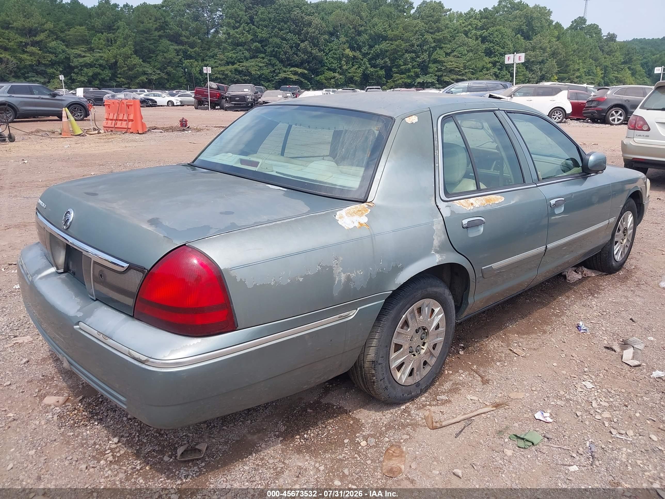 2006 Mercury Grand Marquis Gs Green vin: 2MEFM74V86X612047