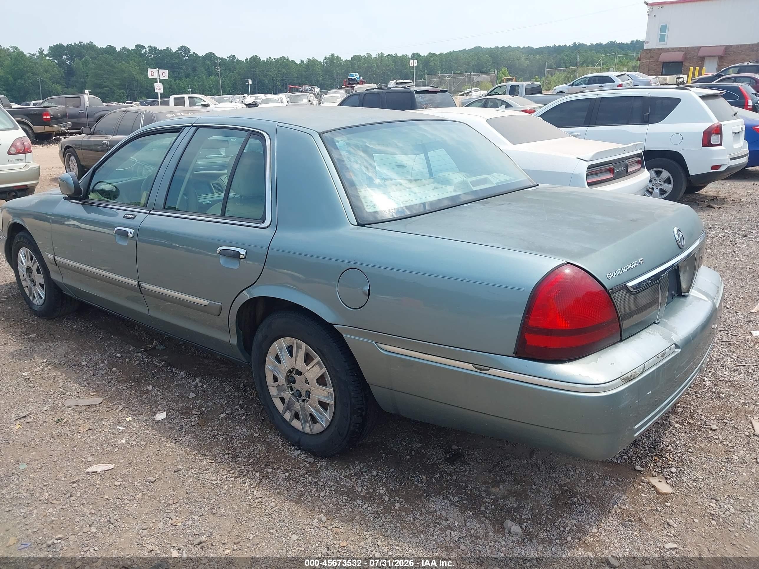 2006 Mercury Grand Marquis Gs Green vin: 2MEFM74V86X612047