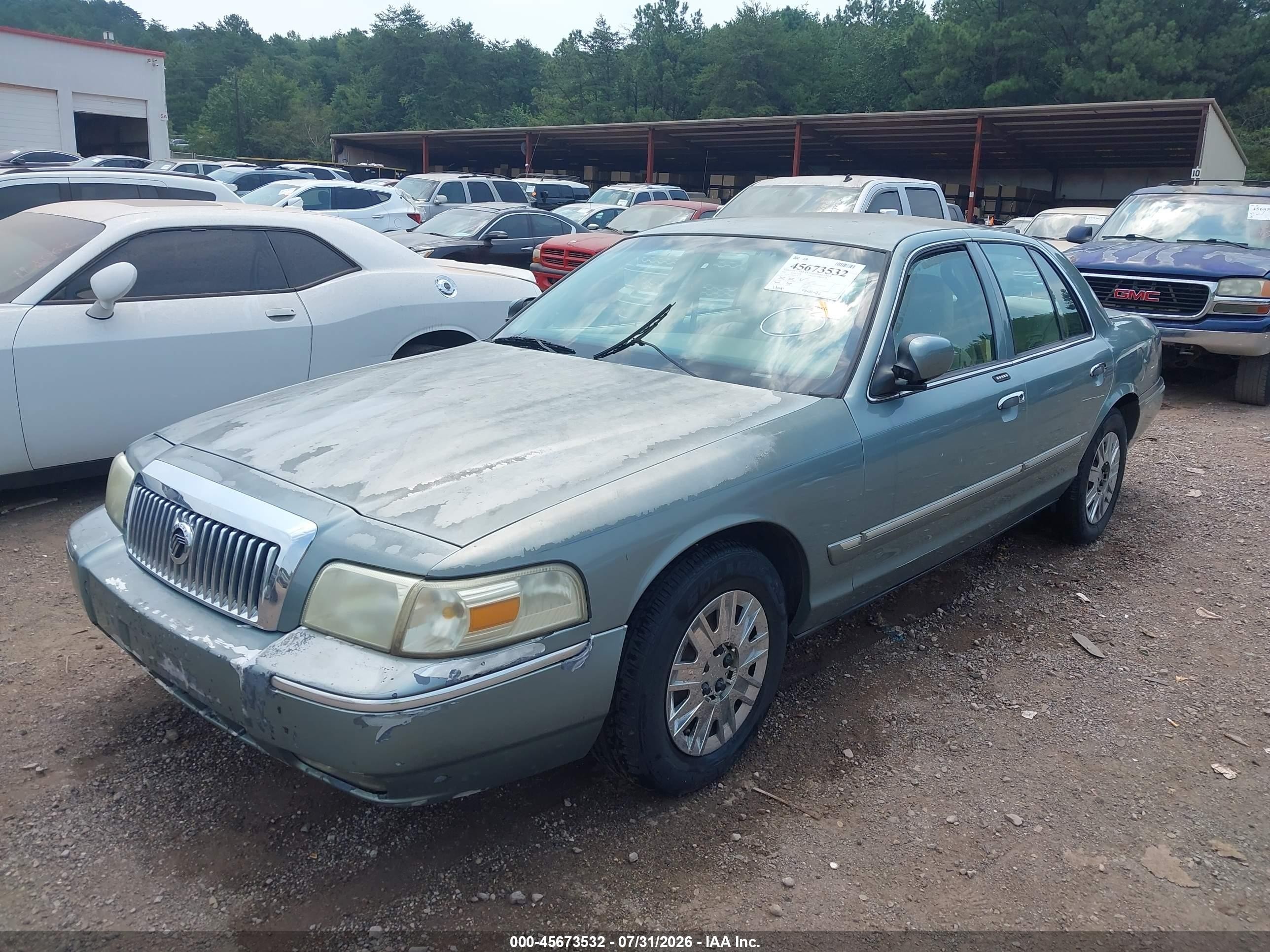 2006 Mercury Grand Marquis Gs Green vin: 2MEFM74V86X612047