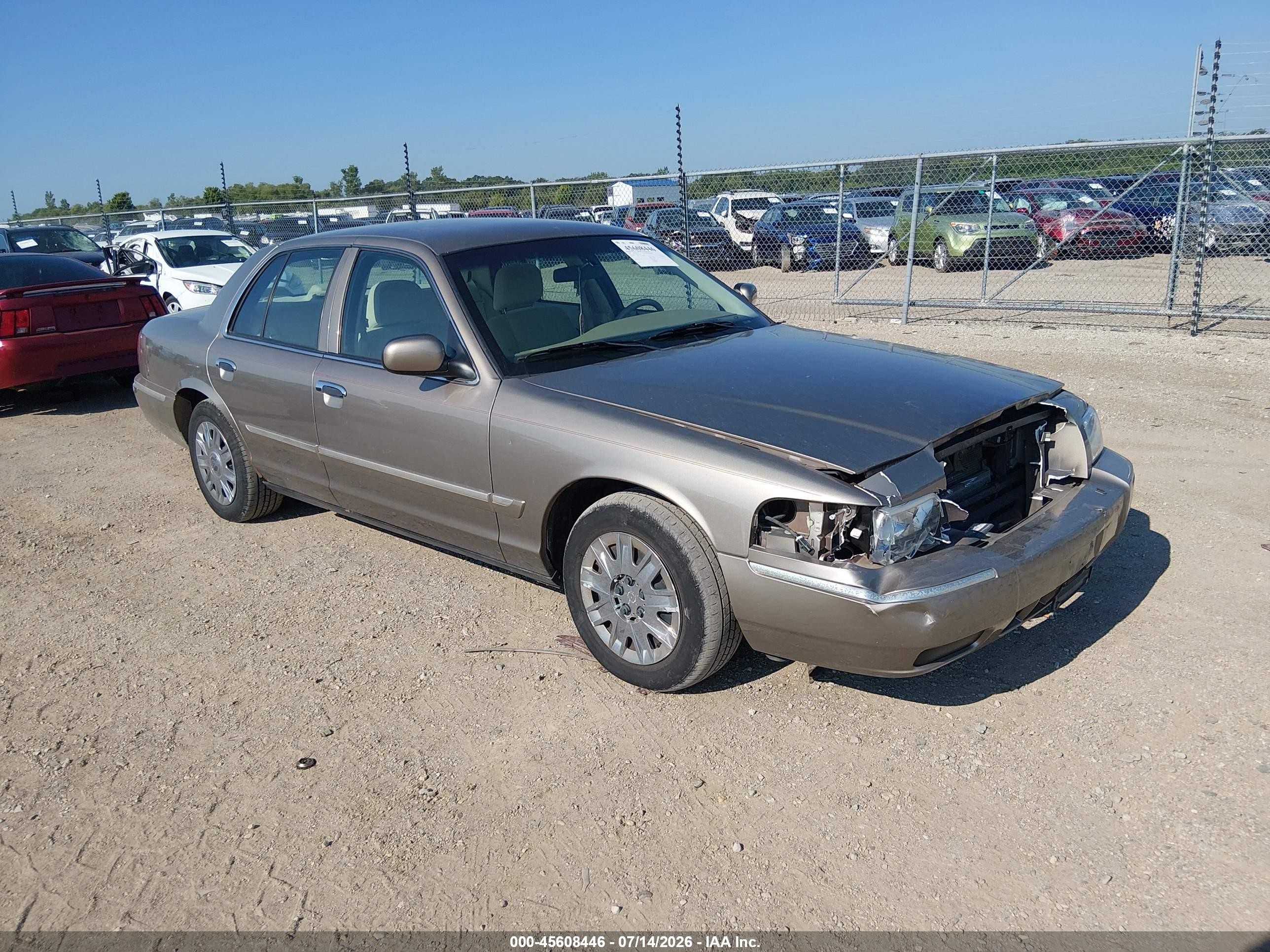 2006 Mercury Grand Marquis Gs Gold vin: 2MEFM74V86X641063