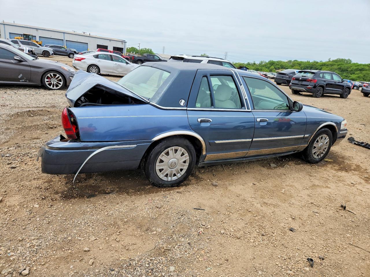 2007 Mercury Grand Marquis Gs Синий vin: 2MEFM74V87X602796