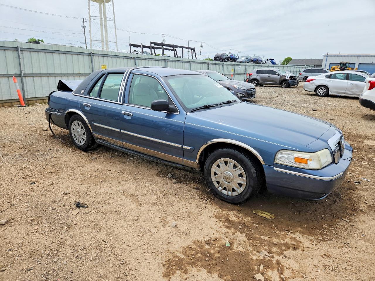 2007 Mercury Grand Marquis Gs Синий vin: 2MEFM74V87X602796