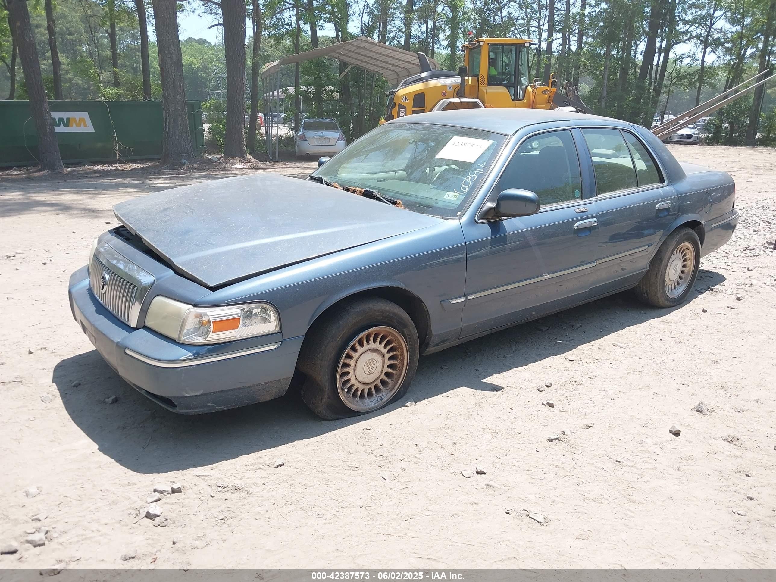 2008 Mercury Grand Marquis Gs Синий vin: 2MEFM74V88X603917