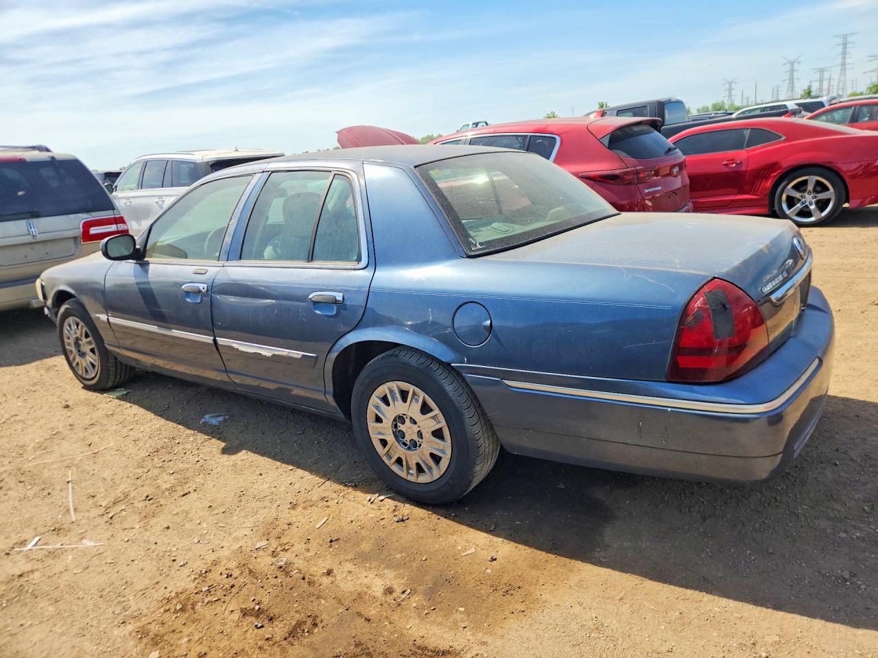 2007 Mercury Grand Marquis Gs Синий vin: 2MEFM74V97X618893