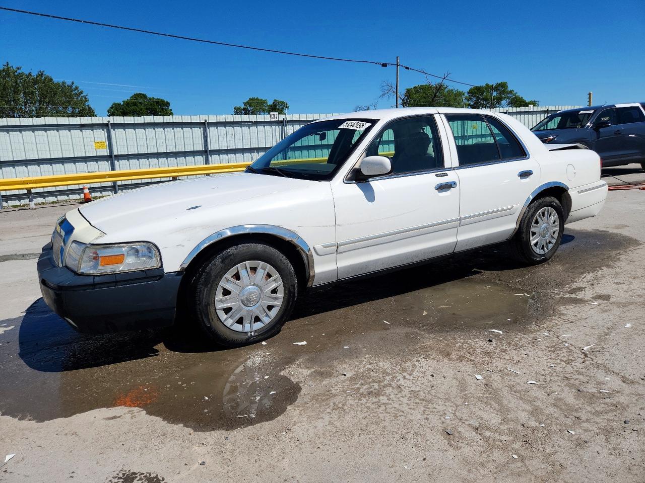 2007 Mercury Grand Marquis Gs White vin: 2MEFM74V97X638822