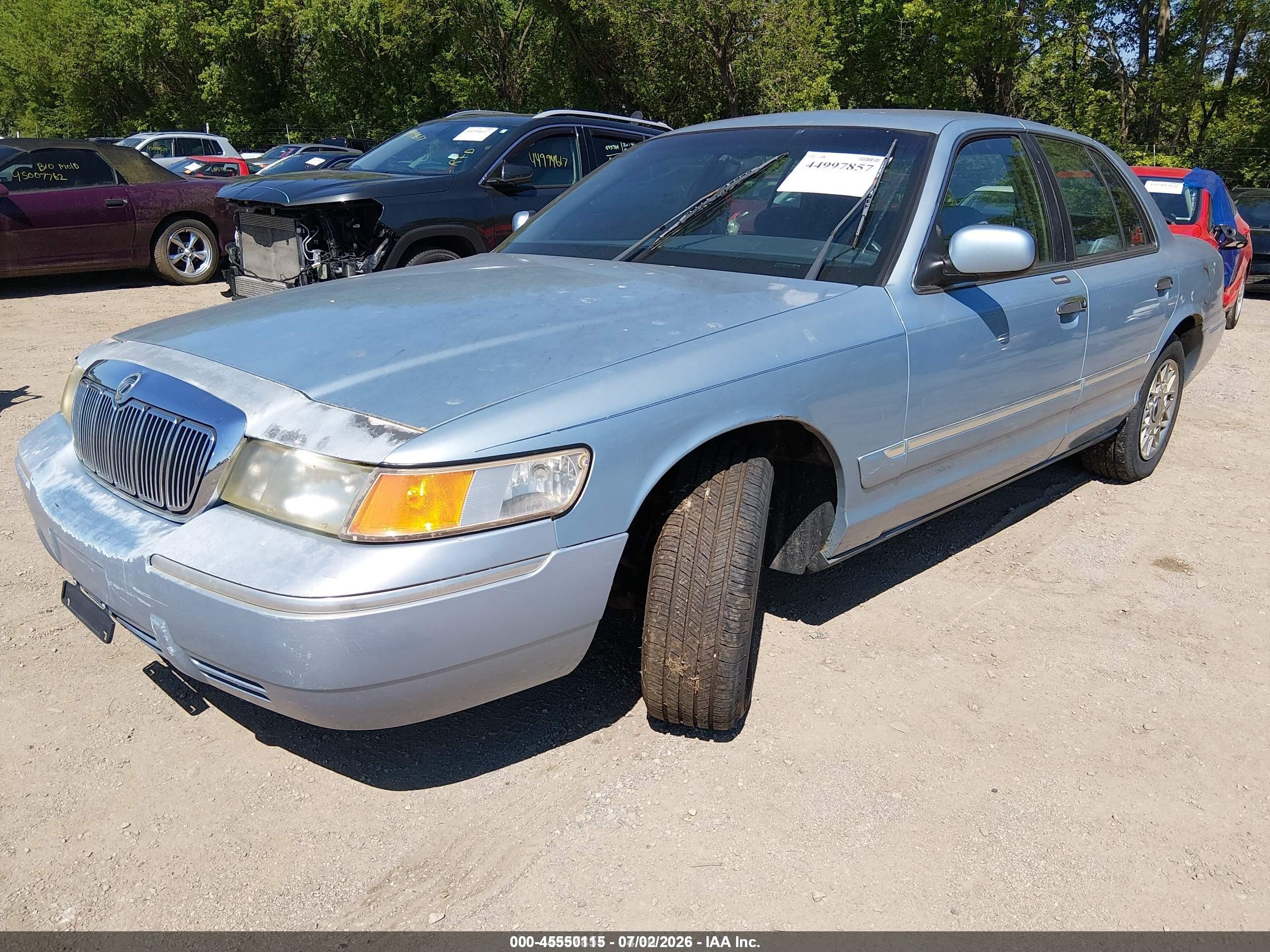 2000 Mercury Grand Marquis Gs Blue vin: 2MEFM74W0YX627167