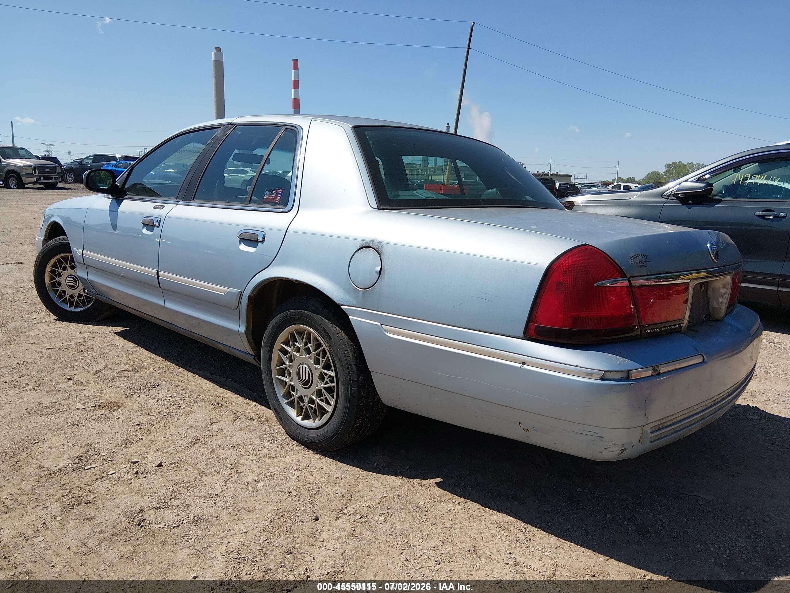 2000 Mercury Grand Marquis Gs Blue vin: 2MEFM74W0YX627167